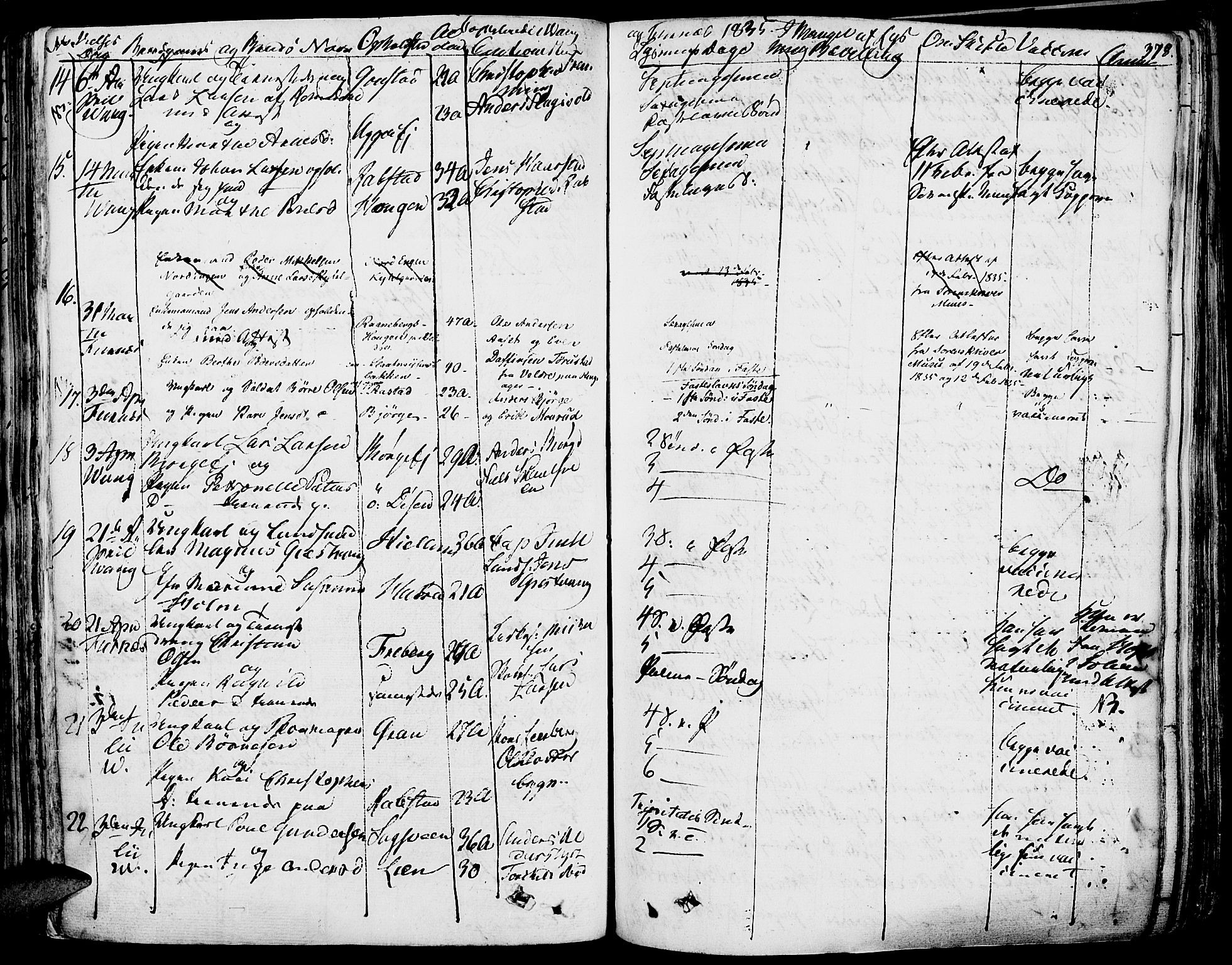 Vang prestekontor, Hedmark, AV/SAH-PREST-008/H/Ha/Haa/L0009: Parish register (official) no. 9, 1826-1841, p. 378