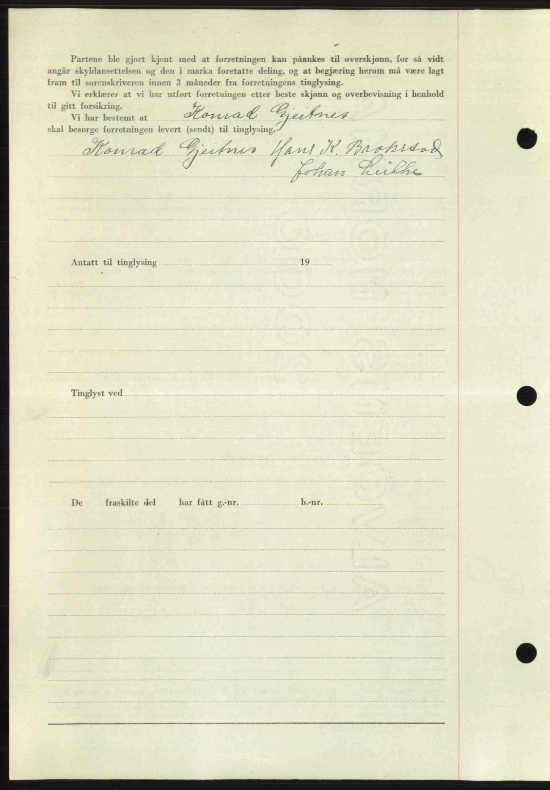 Romsdal sorenskriveri, AV/SAT-A-4149/1/2/2C: Mortgage book no. A31, 1949-1949, Diary no: : 3397/1949