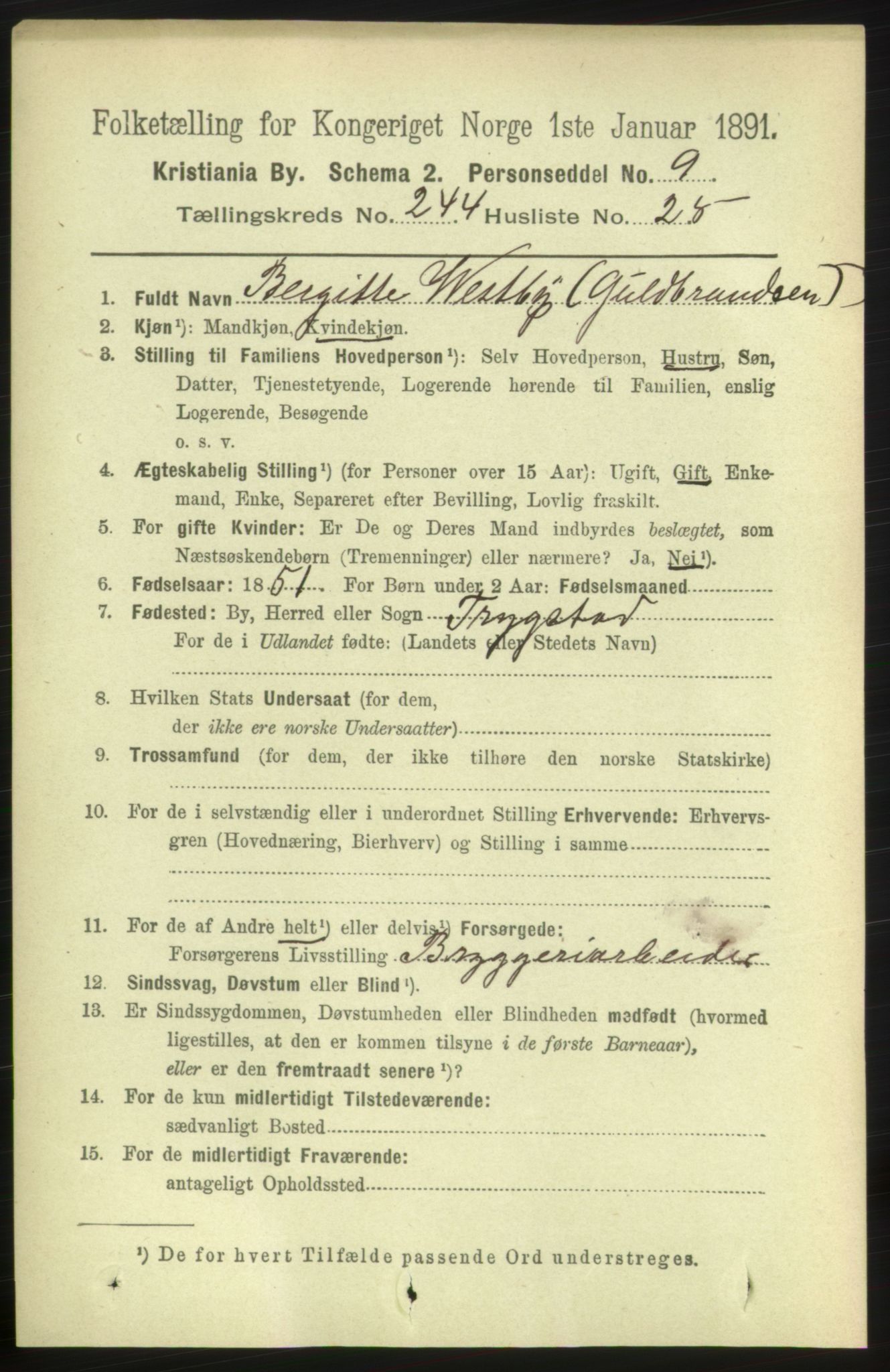 RA, 1891 census for 0301 Kristiania, 1891, p. 149072