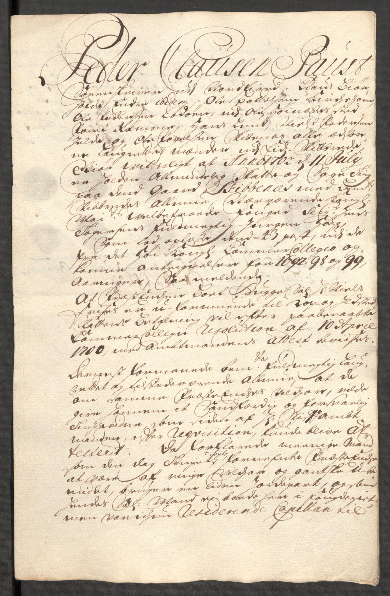 Rentekammeret inntil 1814, Reviderte regnskaper, Fogderegnskap, AV/RA-EA-4092/R53/L3424: Fogderegnskap Sunn- og Nordfjord, 1699, p. 529