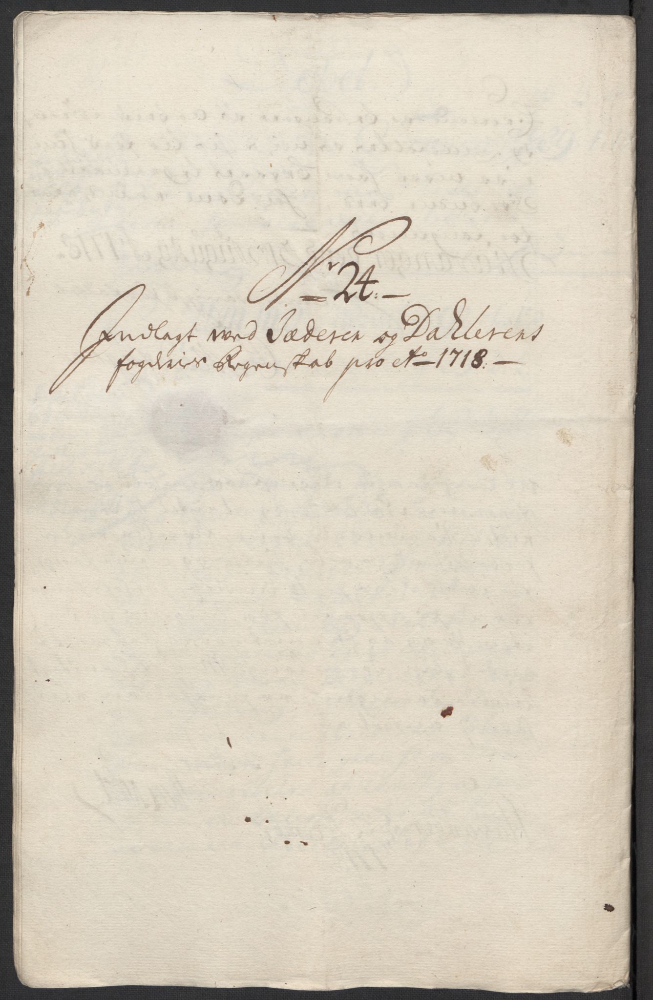 Rentekammeret inntil 1814, Reviderte regnskaper, Fogderegnskap, AV/RA-EA-4092/R46/L2743: Fogderegnskap Jæren og Dalane, 1718, p. 124