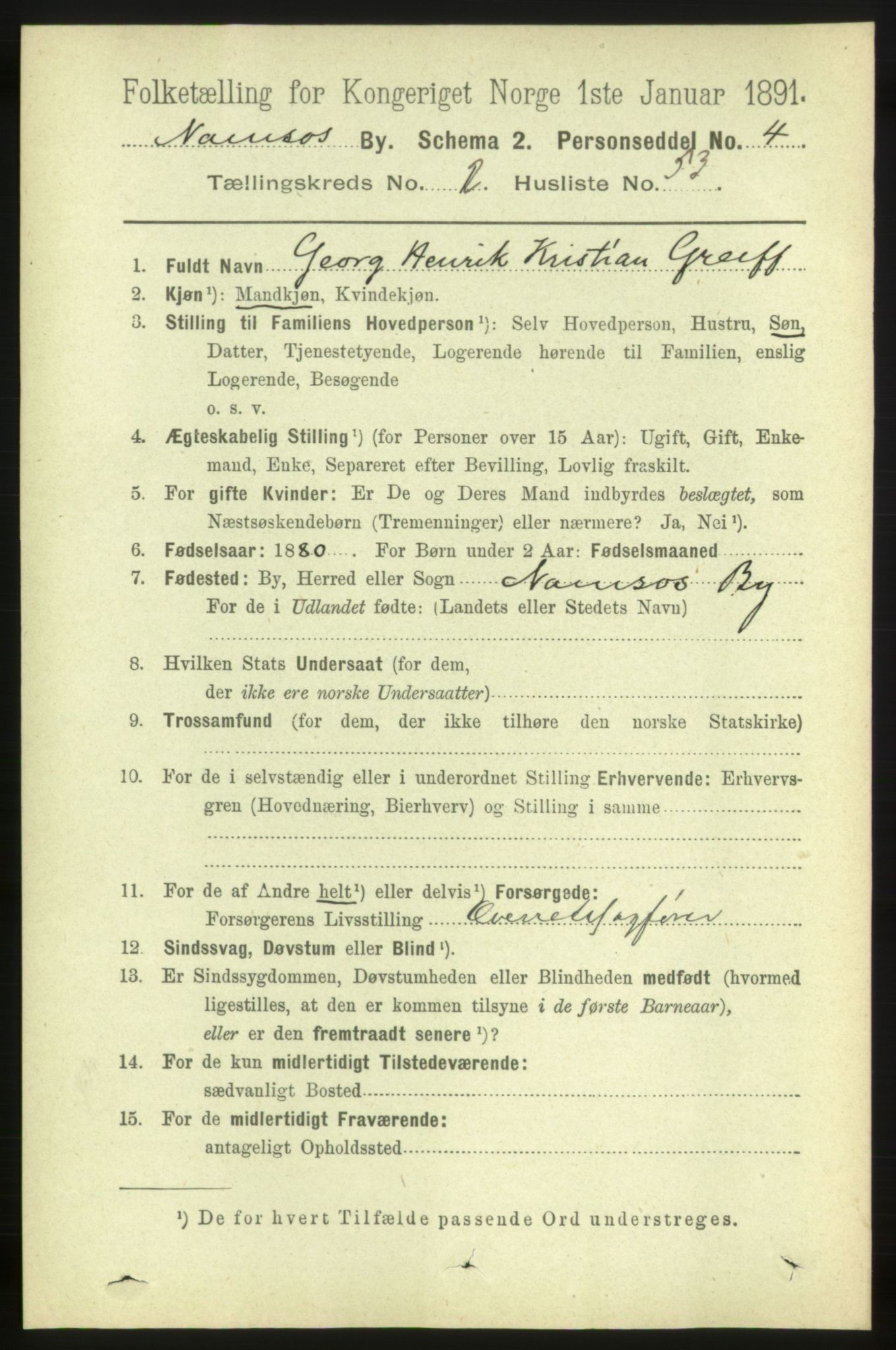RA, 1891 census for 1703 Namsos, 1891, p. 1126