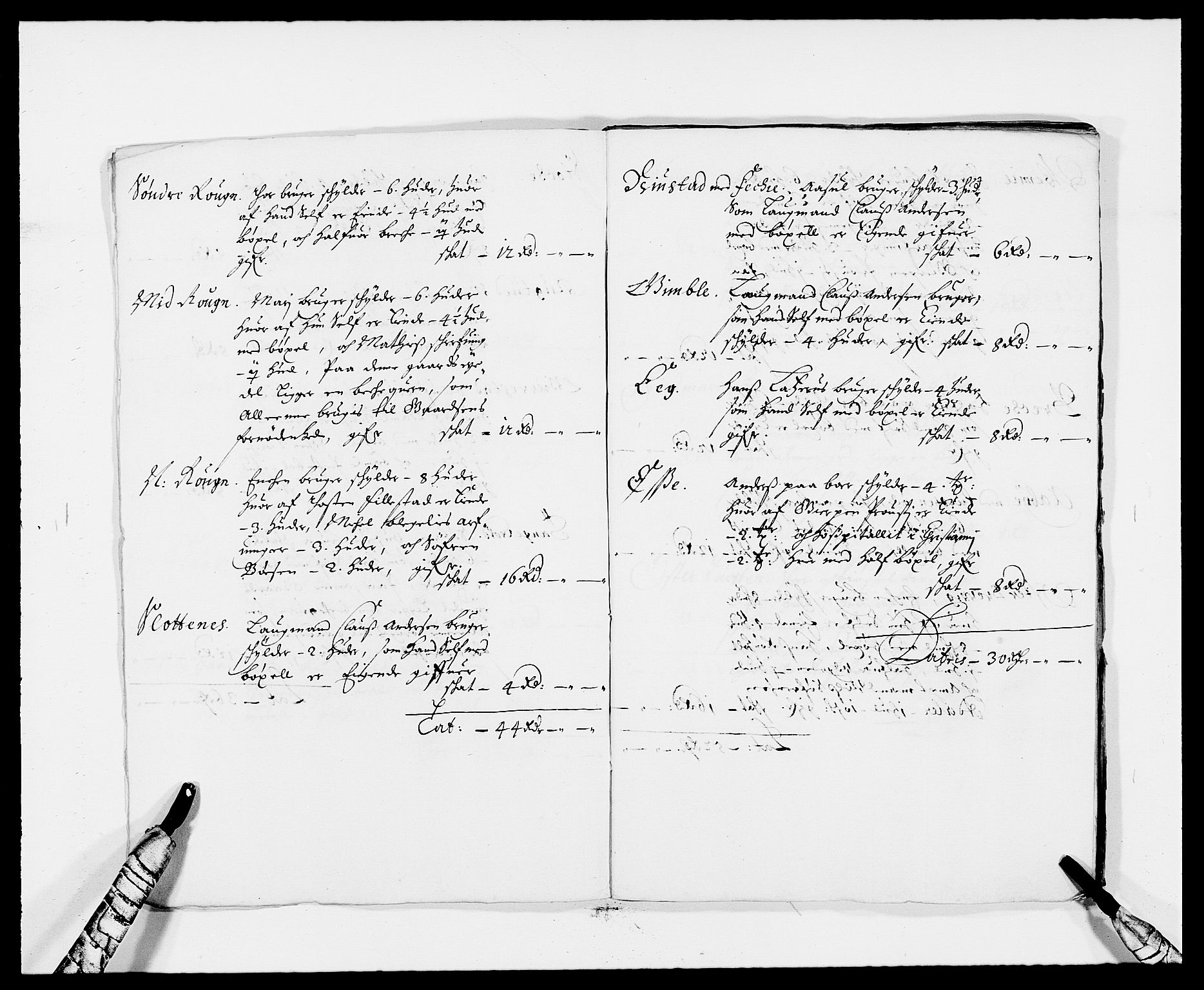 Rentekammeret inntil 1814, Reviderte regnskaper, Fogderegnskap, AV/RA-EA-4092/R34/L2043: Fogderegnskap Bamble, 1676-1677, p. 227