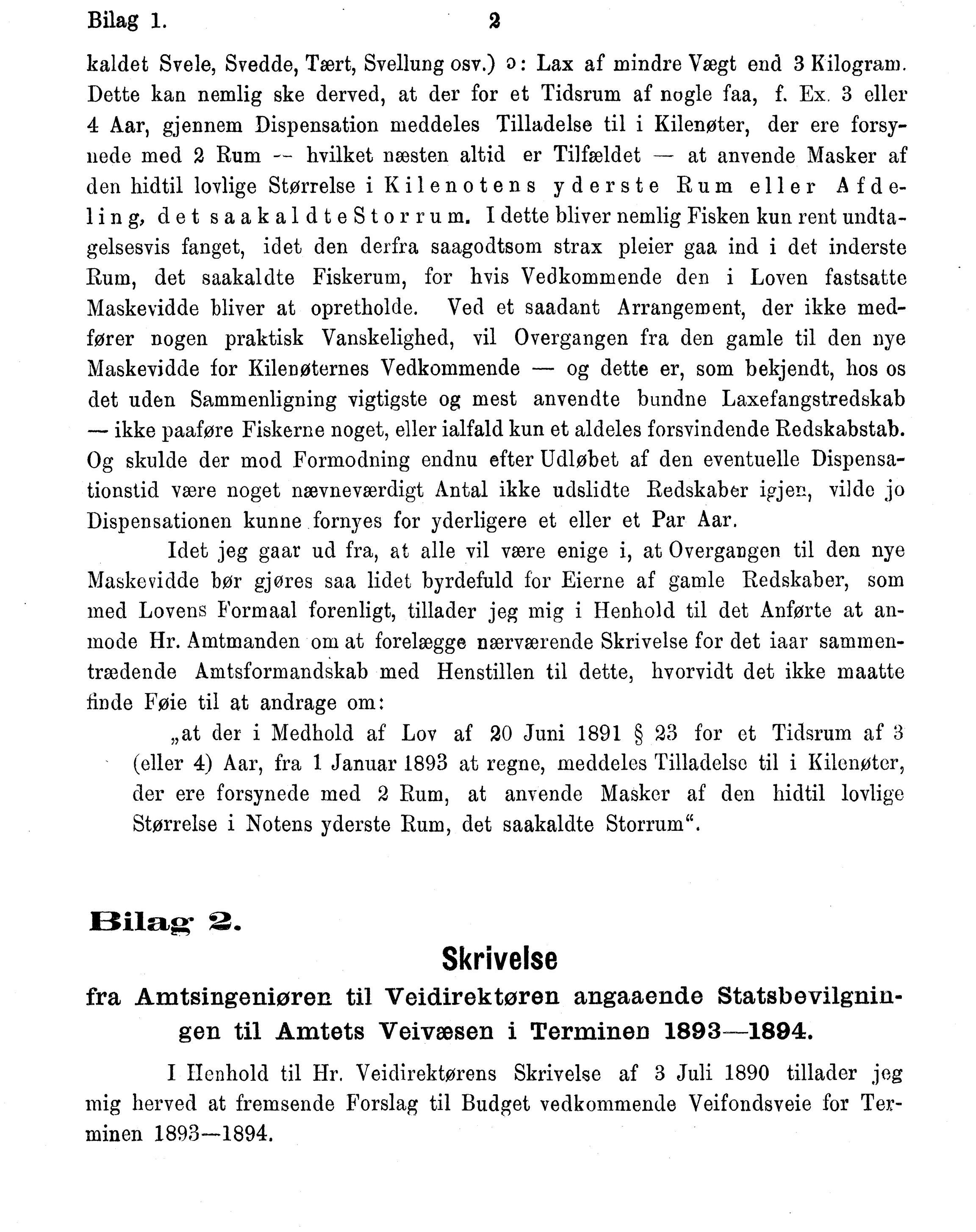 Nordland Fylkeskommune. Fylkestinget, AIN/NFK-17/176/A/Ac/L0016: Fylkestingsforhandlinger 1891-1893, 1891-1893