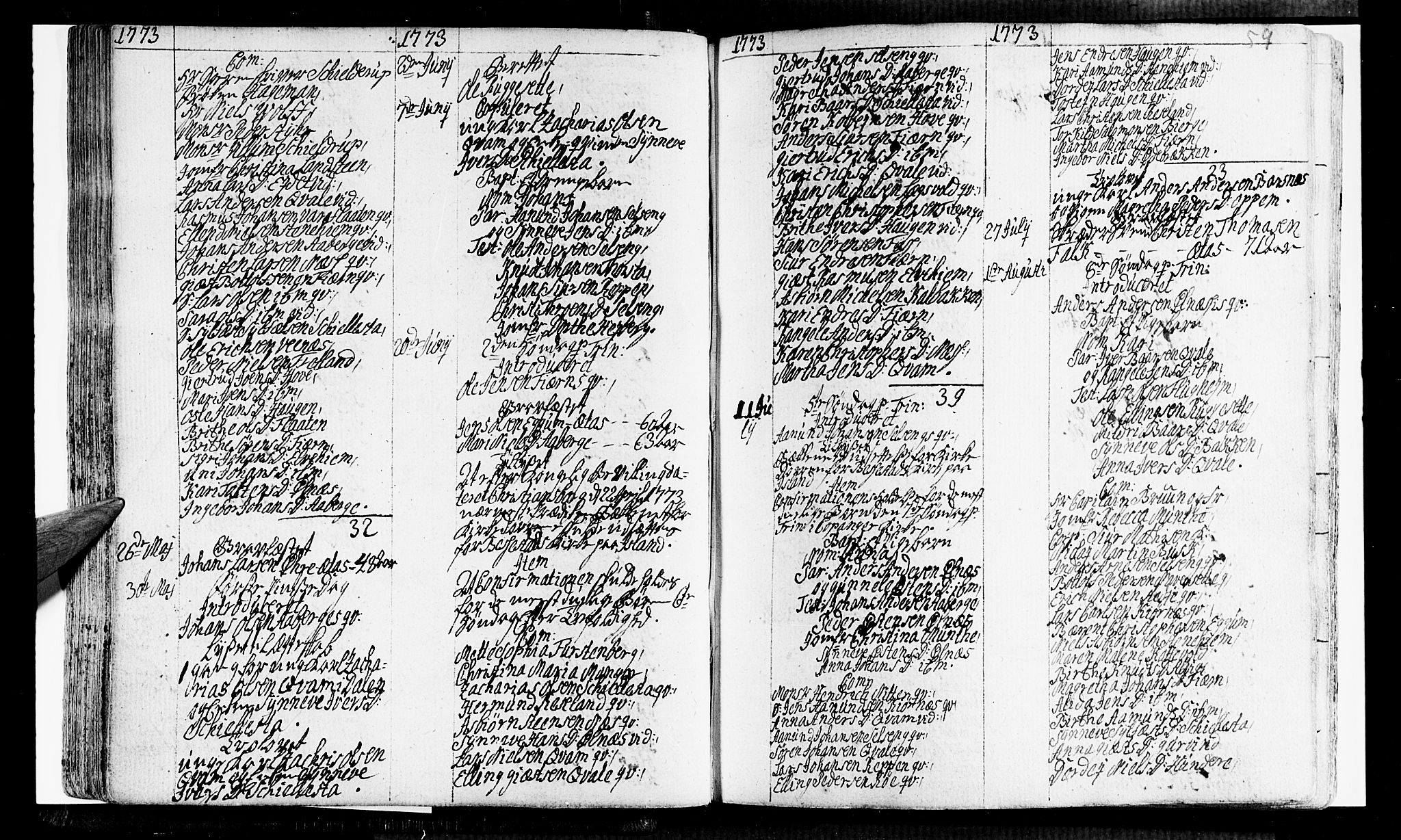 Sogndal sokneprestembete, SAB/A-81301/H/Haa/Haaa/L0005: Parish register (official) no. A 5, 1768-1782, p. 59