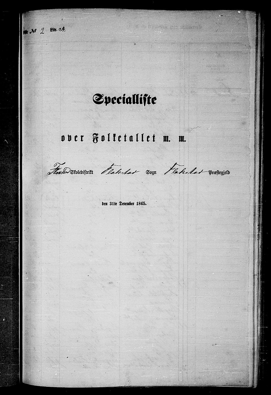 RA, 1865 census for Flakstad, 1865, p. 28