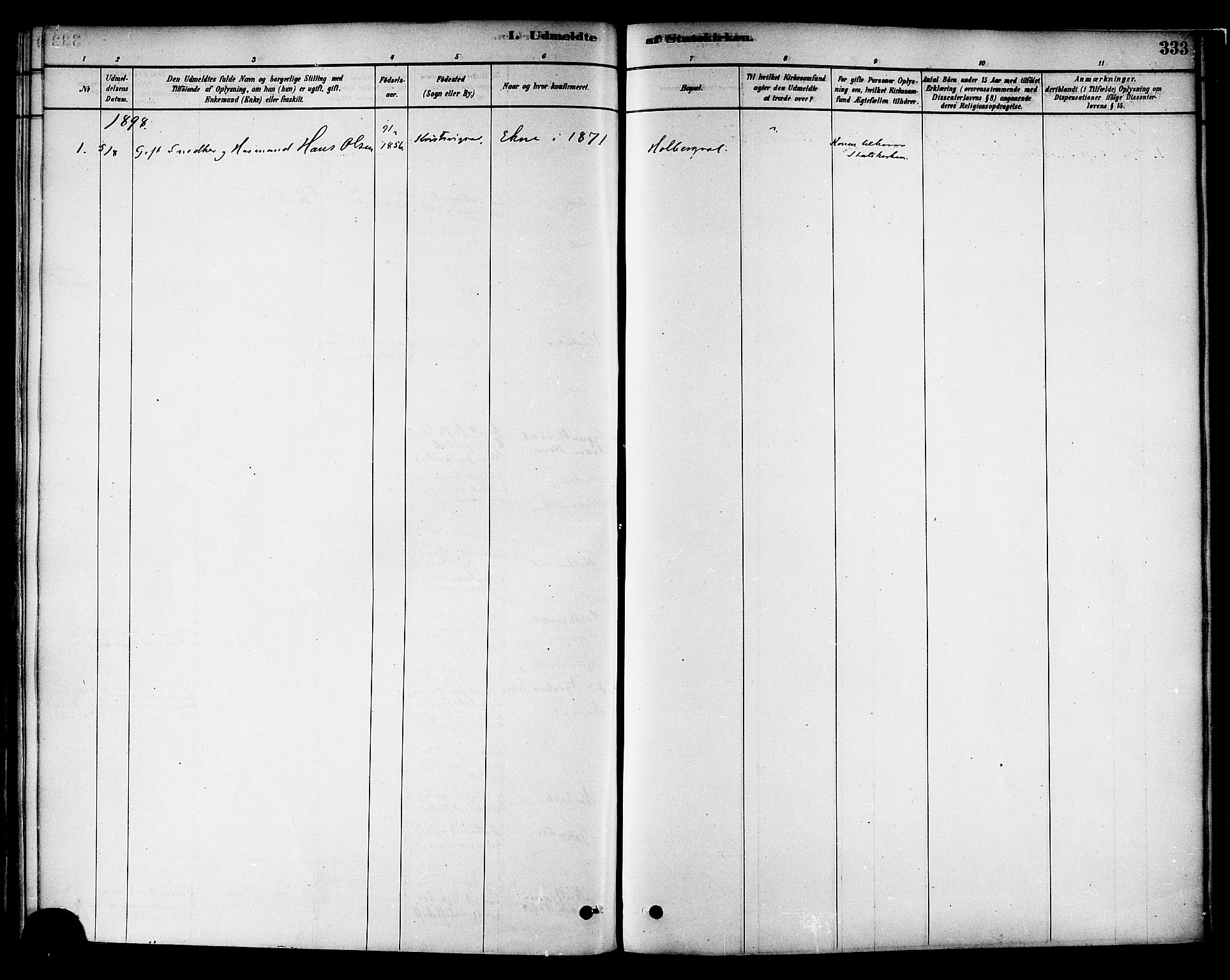 Ministerialprotokoller, klokkerbøker og fødselsregistre - Nord-Trøndelag, AV/SAT-A-1458/717/L0159: Parish register (official) no. 717A09, 1878-1898, p. 333