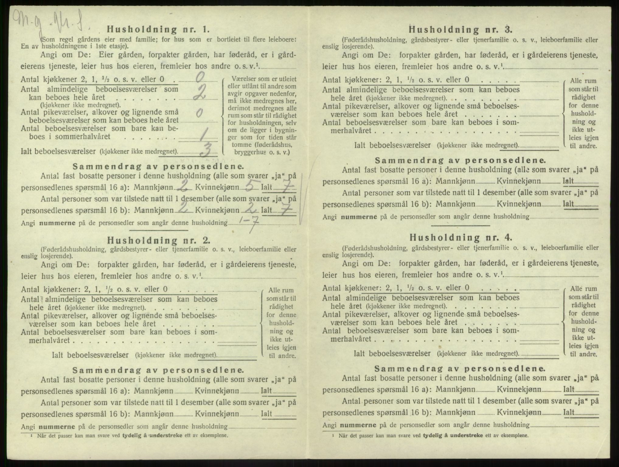 SAB, 1920 census for Gaular, 1920, p. 936