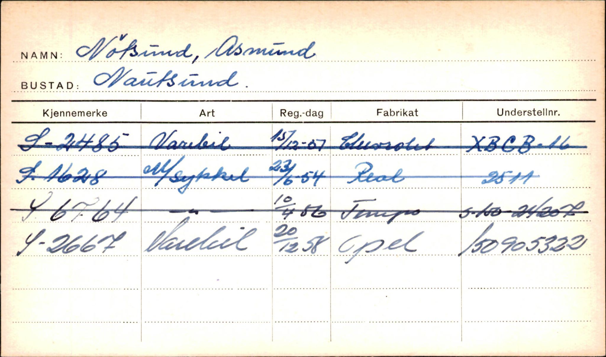 Statens vegvesen, Sogn og Fjordane vegkontor, AV/SAB-A-5301/4/F/L0001D: Eigarregister Fjordane til 1.6.1961, 1930-1961, p. 1043