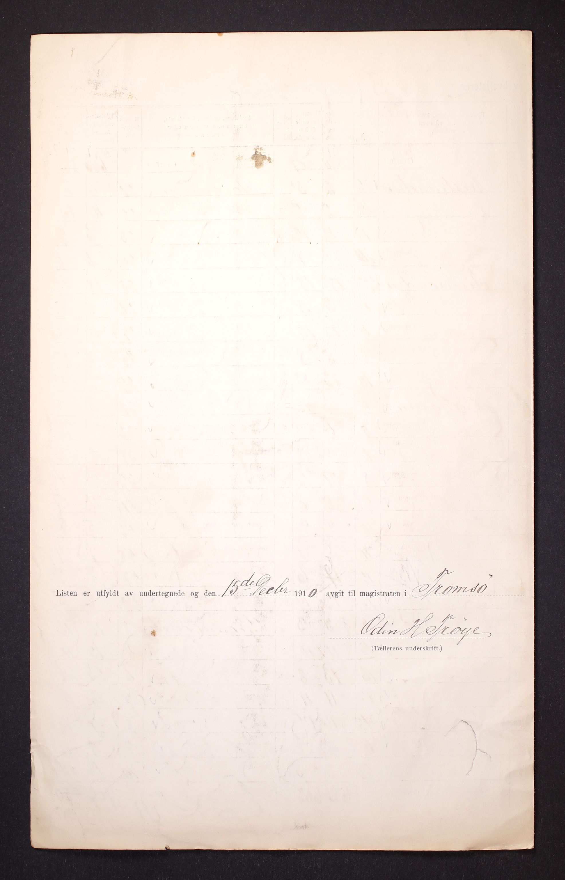 RA, 1910 census for Tromsø, 1910, p. 7