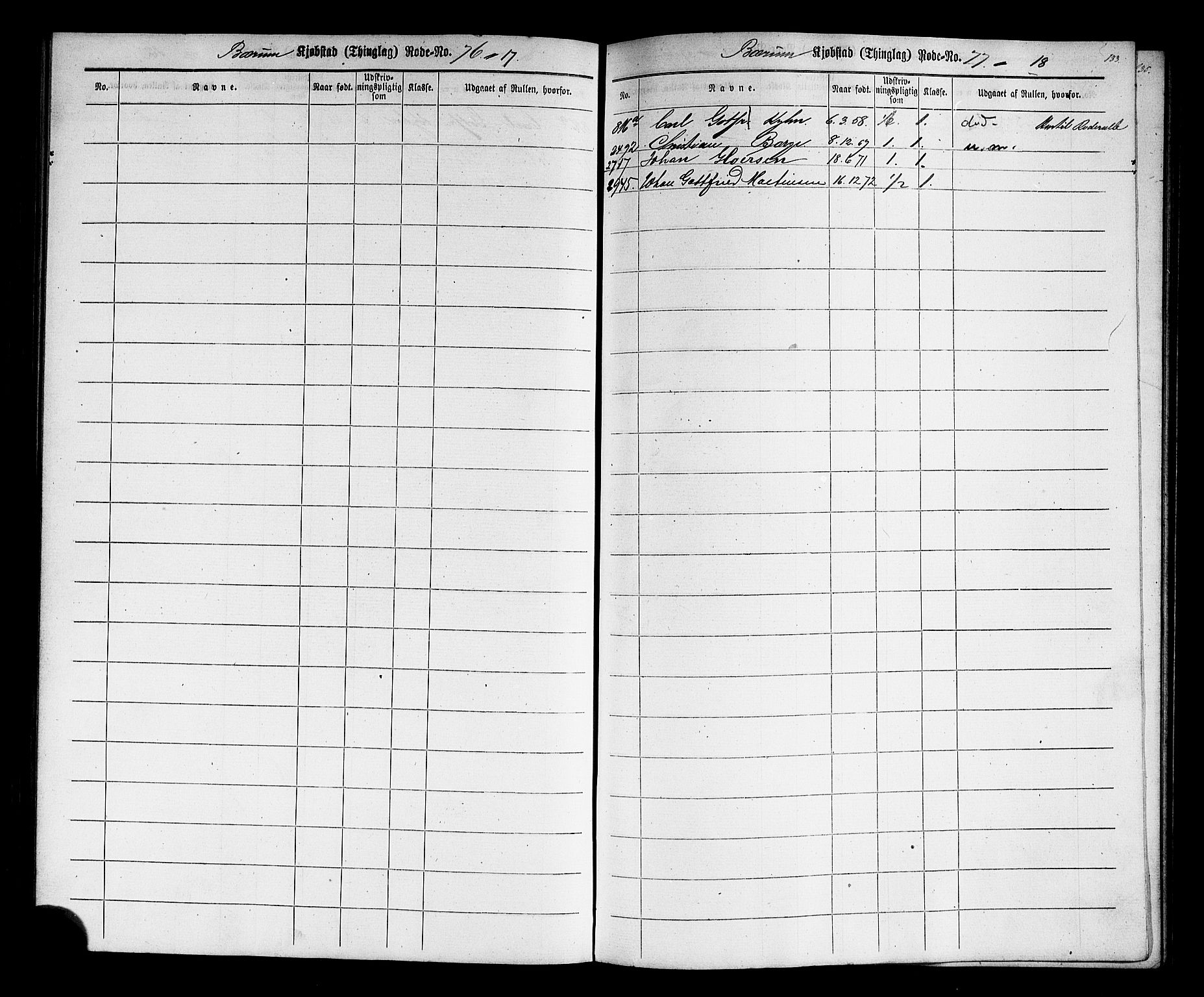 Oslo mønstringskontor, AV/SAO-A-10569g/F/Fc/Fcc/L0001: Utskrivningsregisterrulle, 1860, p. 136