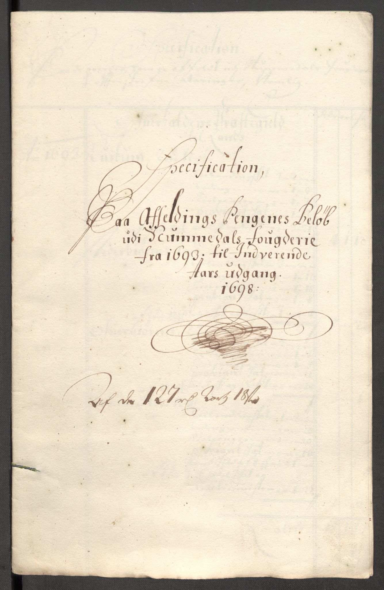 Rentekammeret inntil 1814, Reviderte regnskaper, Fogderegnskap, RA/EA-4092/R64/L4425: Fogderegnskap Namdal, 1696-1698, p. 457