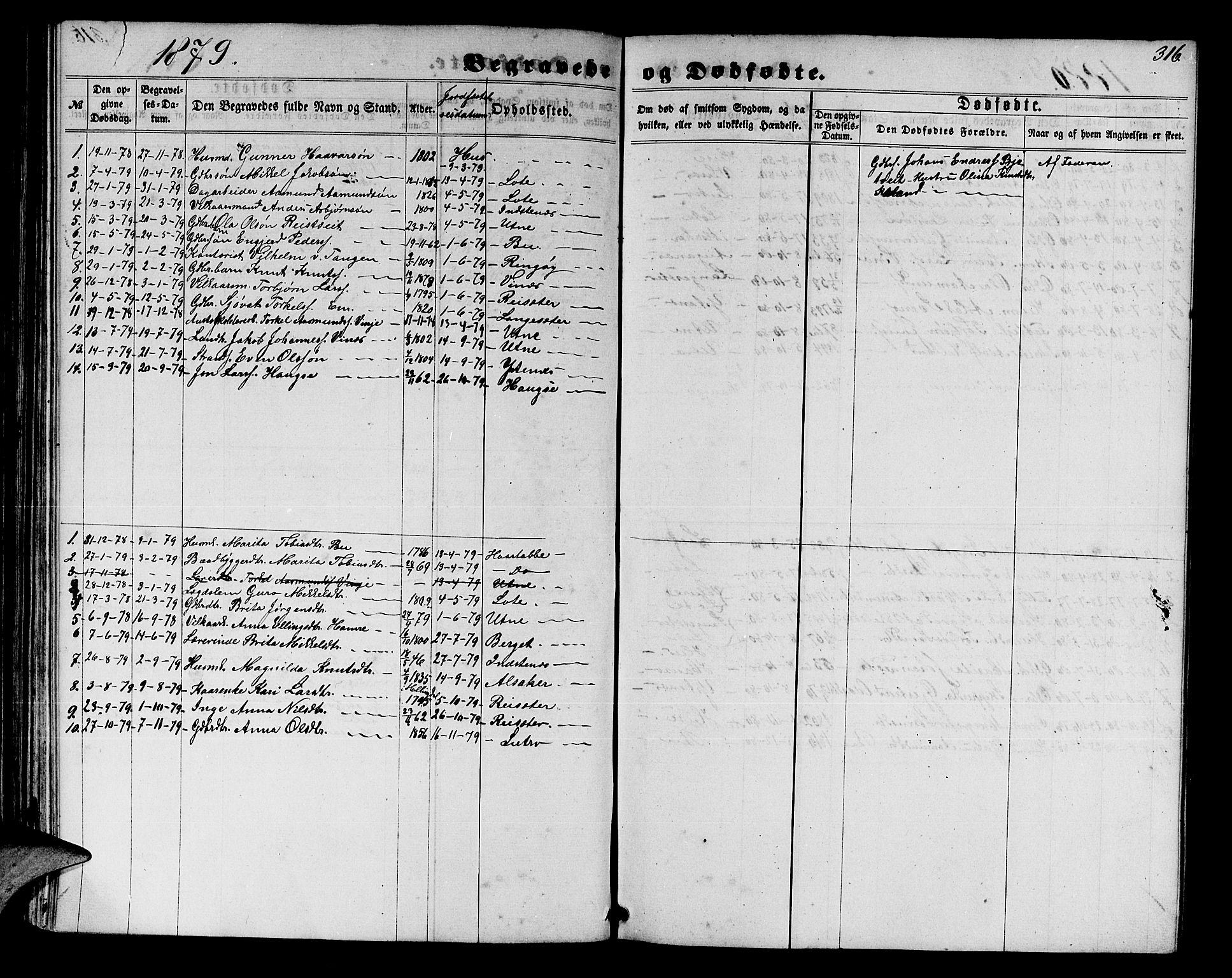Ullensvang sokneprestembete, SAB/A-78701/H/Hab: Parish register (copy) no. E 6, 1857-1886, p. 316
