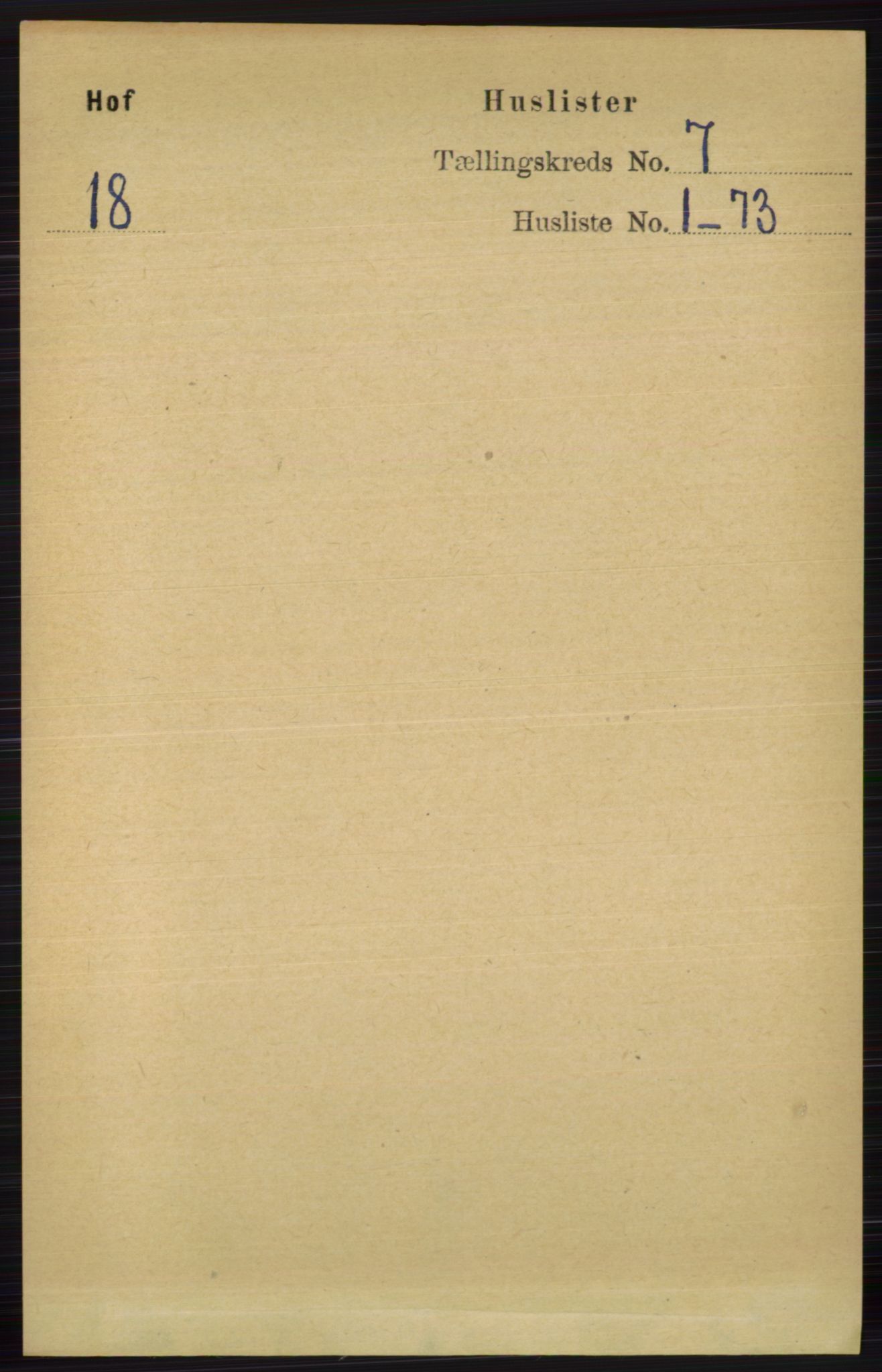 RA, 1891 census for 0714 Hof, 1891, p. 2349