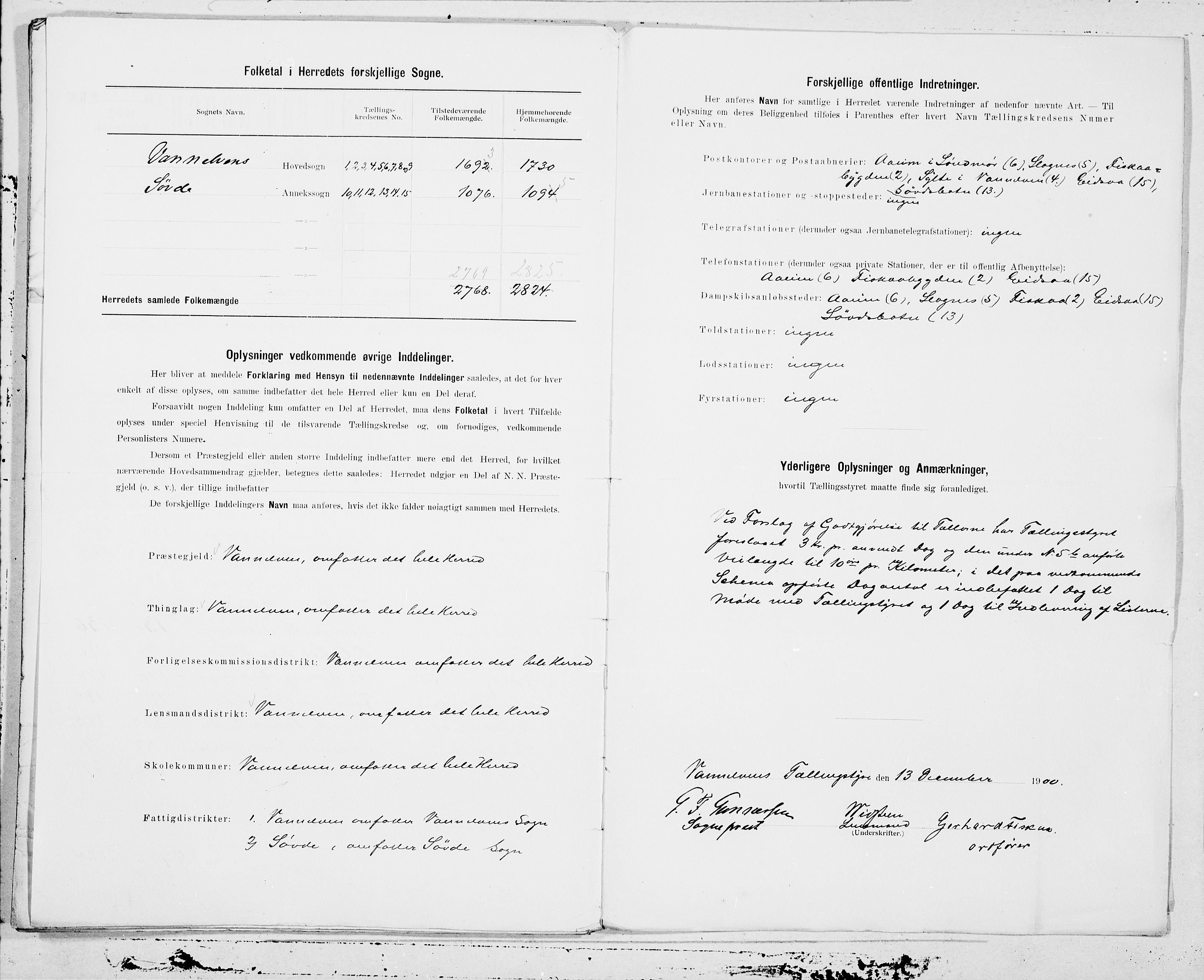 SAT, 1900 census for Vanylven, 1900, p. 33