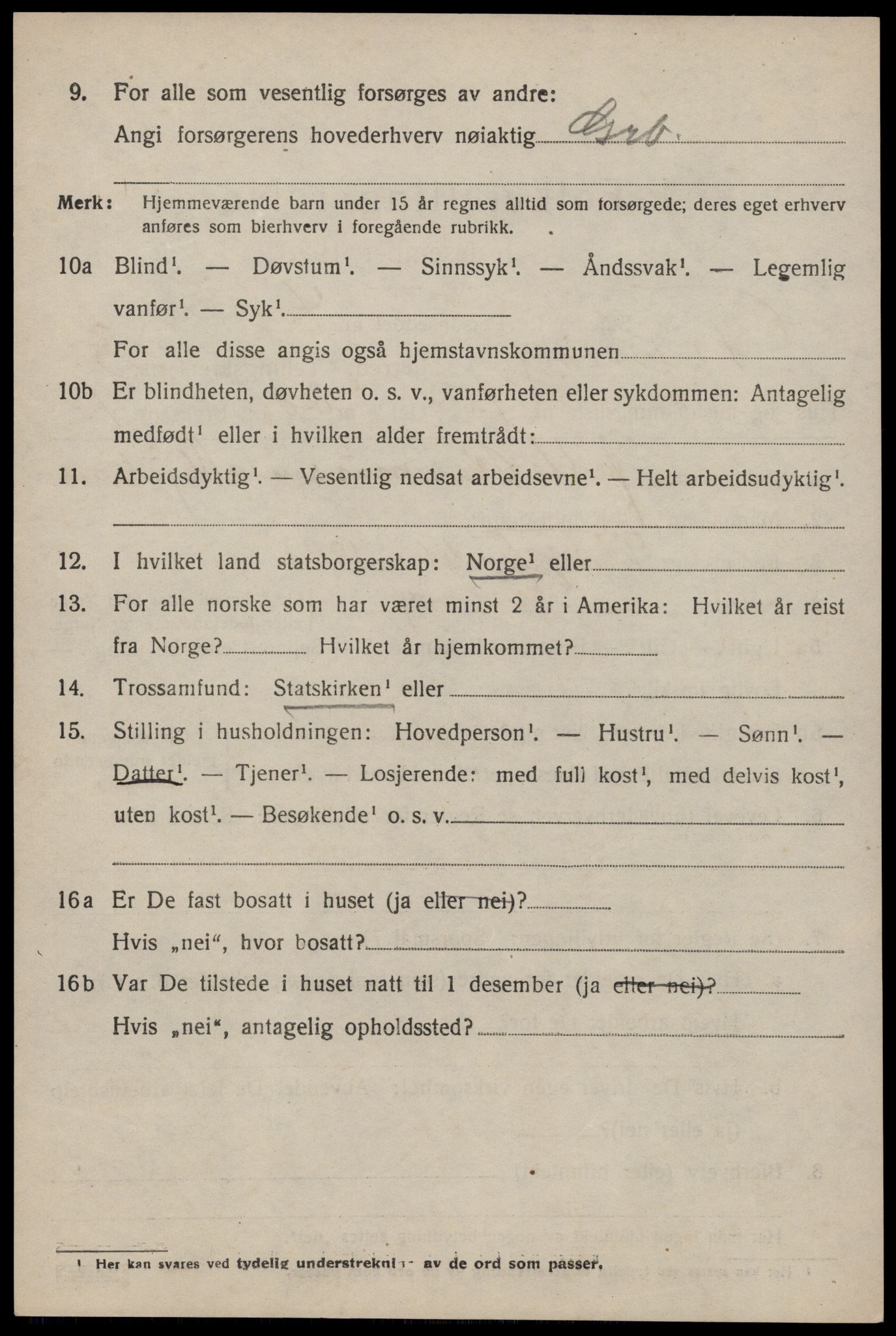 SAST, 1920 census for Finnøy, 1920, p. 2177