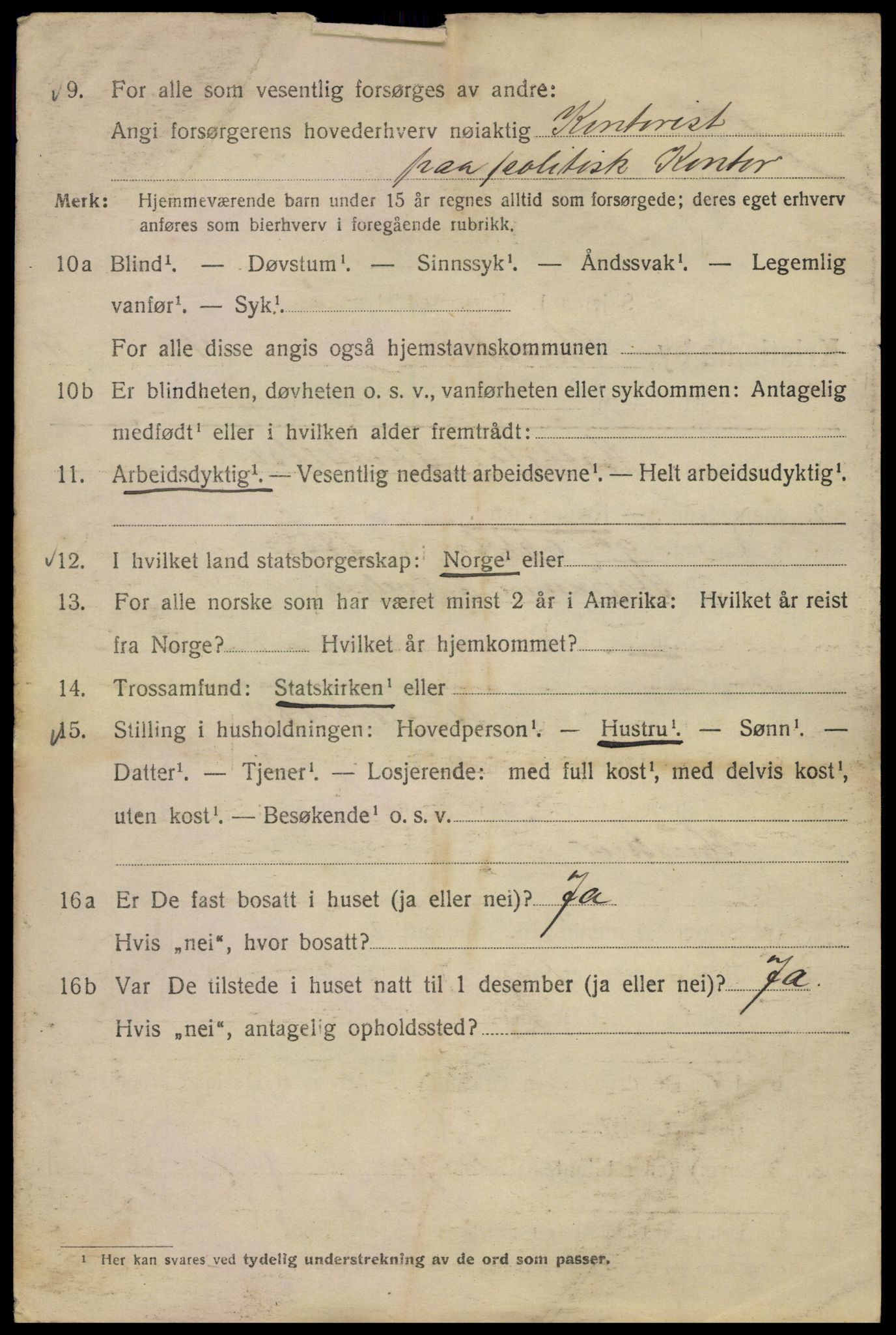 SAO, 1920 census for Kristiania, 1920, p. 187124