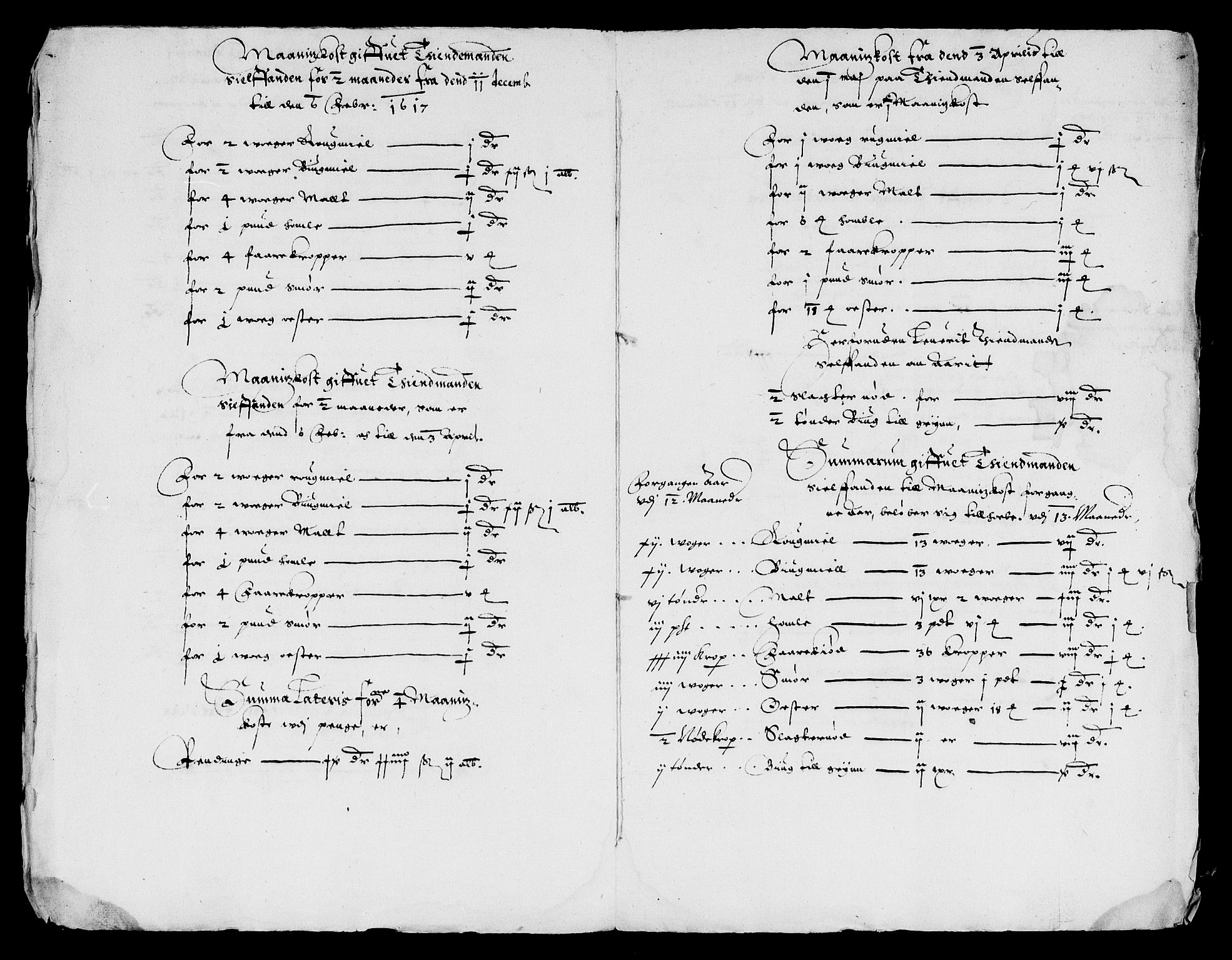 Rentekammeret inntil 1814, Reviderte regnskaper, Lensregnskaper, AV/RA-EA-5023/R/Rb/Rbw/L0014: Trondheim len, 1615-1617