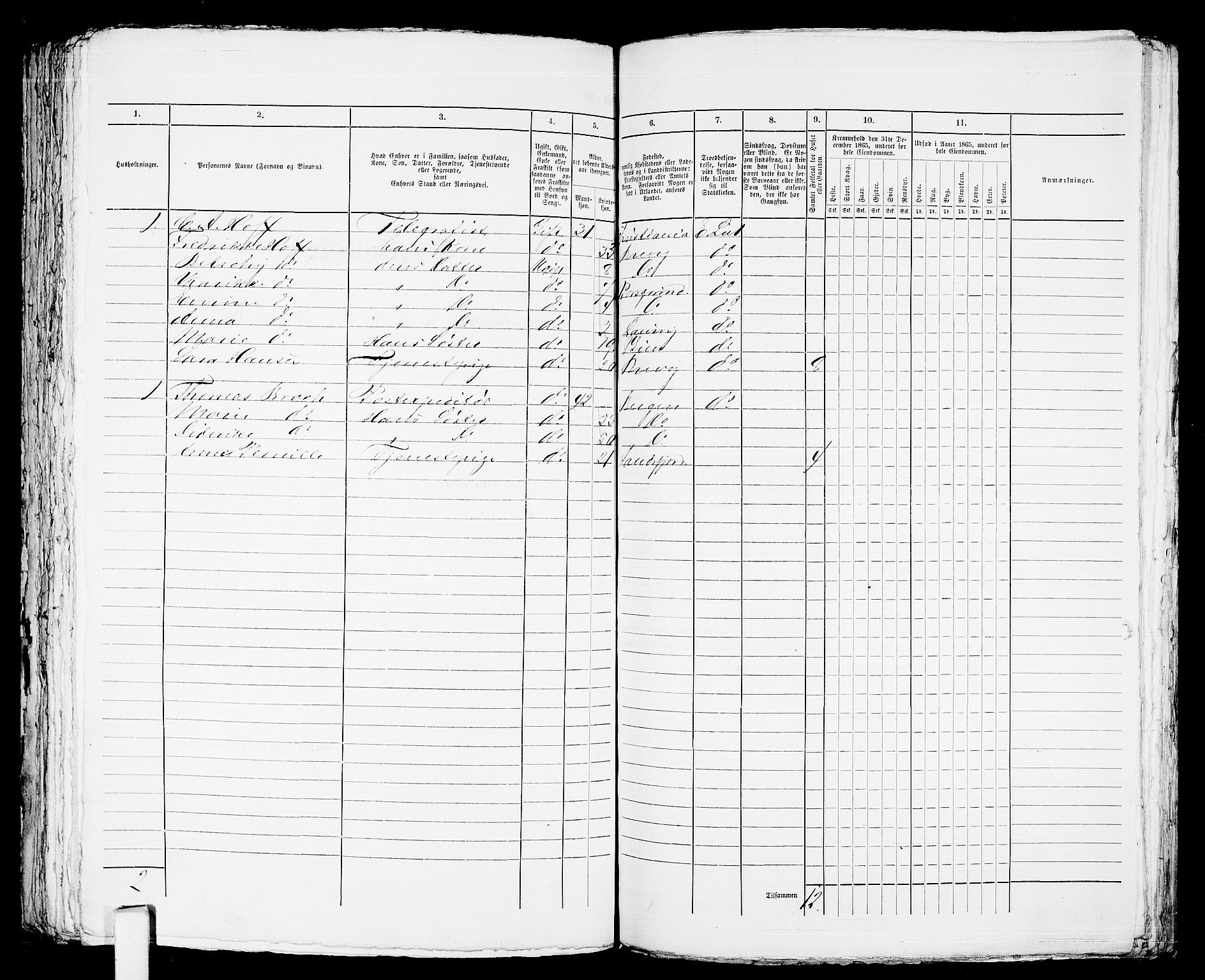 RA, 1865 census for Sandeherred/Sandefjord, 1865, p. 346