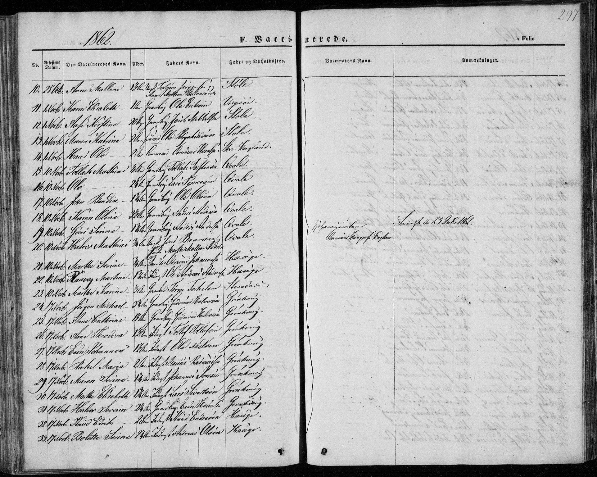 Torvastad sokneprestkontor, AV/SAST-A -101857/H/Ha/Haa/L0011: Parish register (official) no. A 11, 1857-1866, p. 297