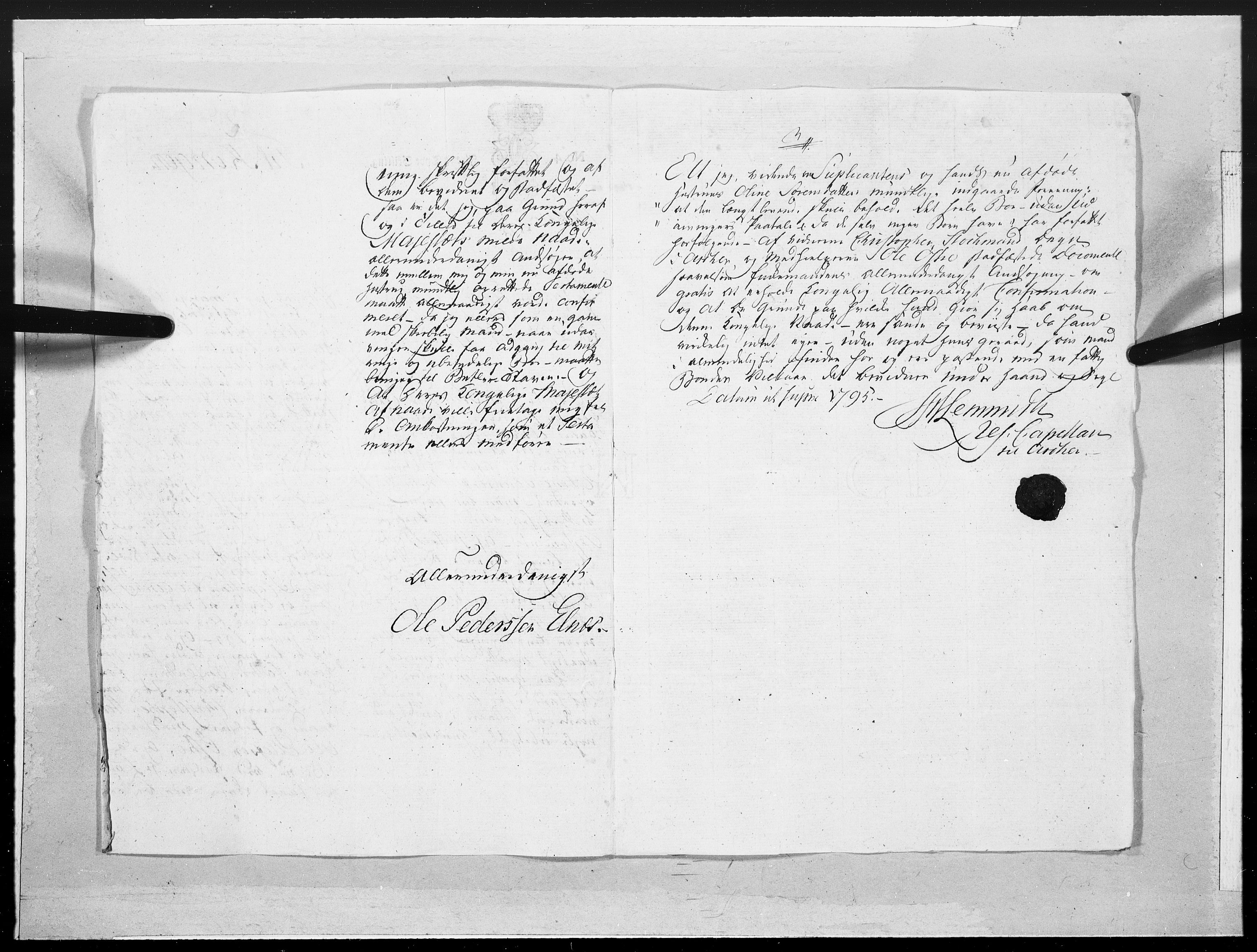 Danske Kanselli 1572-1799, AV/RA-EA-3023/F/Fc/Fcc/Fcca/L0302: Norske innlegg 1572-1799, 1795, p. 13
