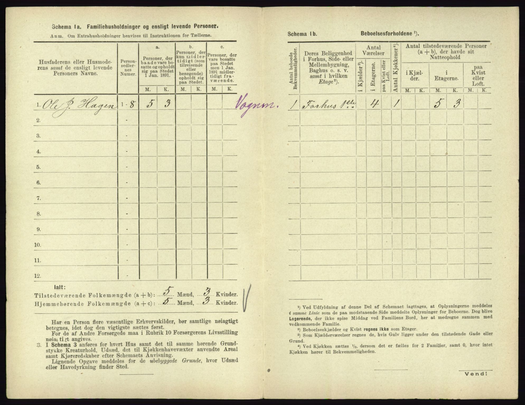 RA, 1891 census for 0604 Kongsberg, 1891, p. 1086