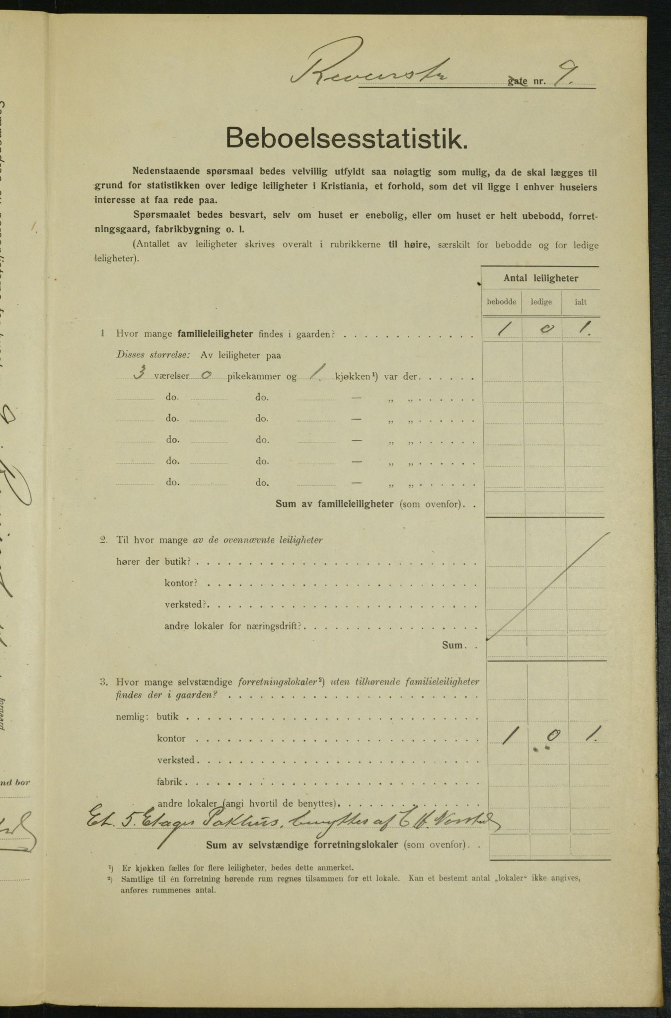 OBA, Municipal Census 1915 for Kristiania, 1915, p. 82657