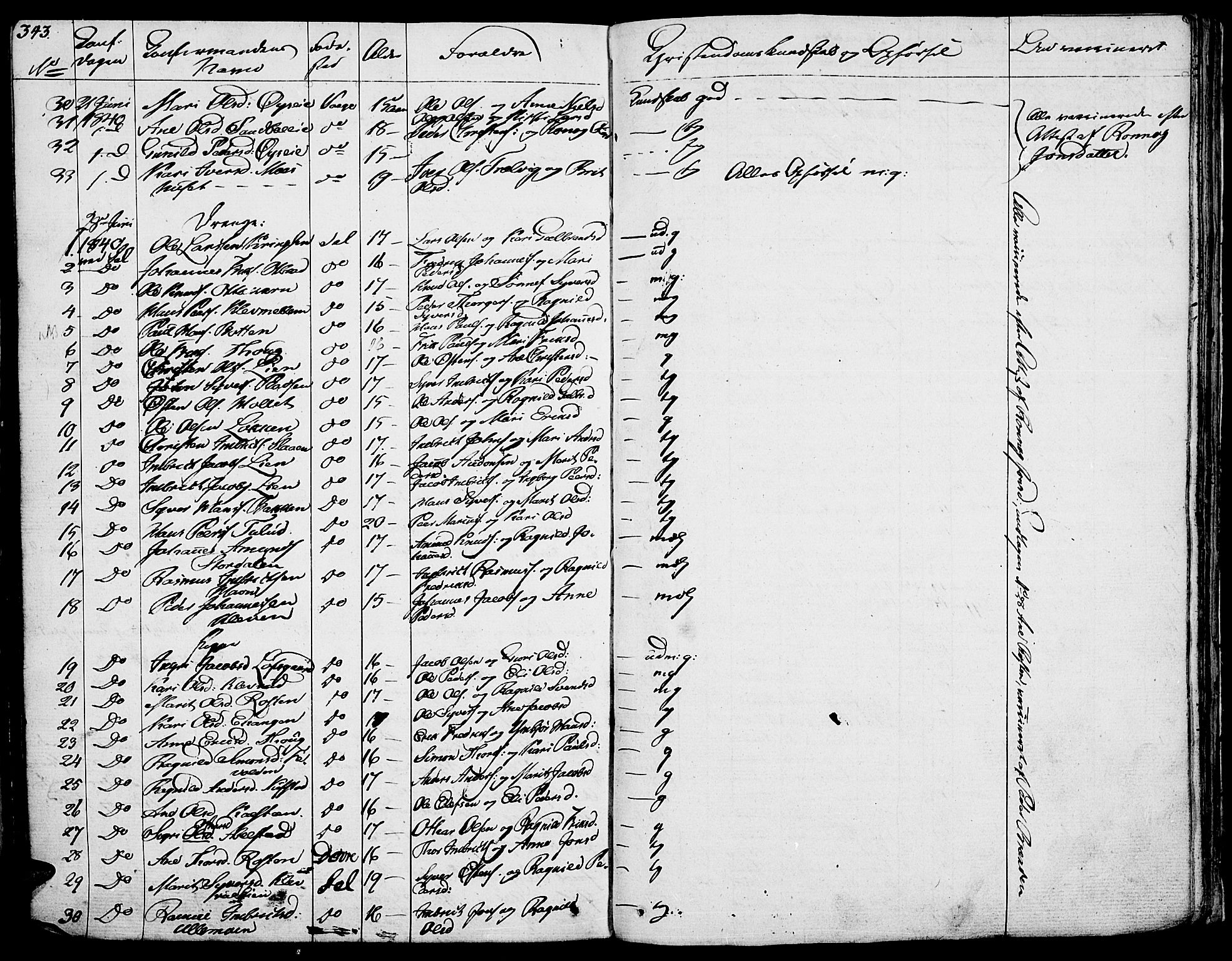 Vågå prestekontor, AV/SAH-PREST-076/H/Ha/Haa/L0004: Parish register (official) no. 4 /1, 1827-1842, p. 343