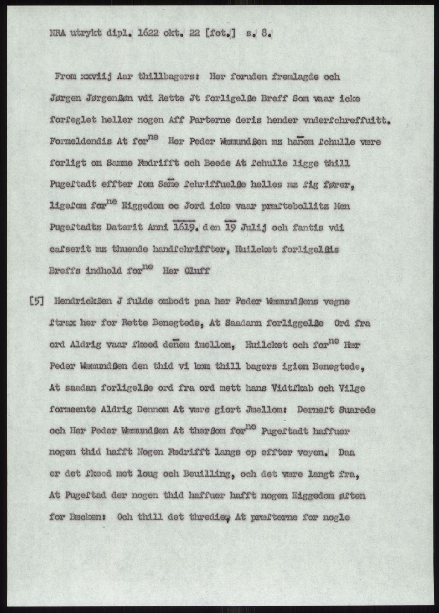 Samlinger til kildeutgivelse, Diplomavskriftsamlingen, AV/RA-EA-4053/H/Ha, p. 2373