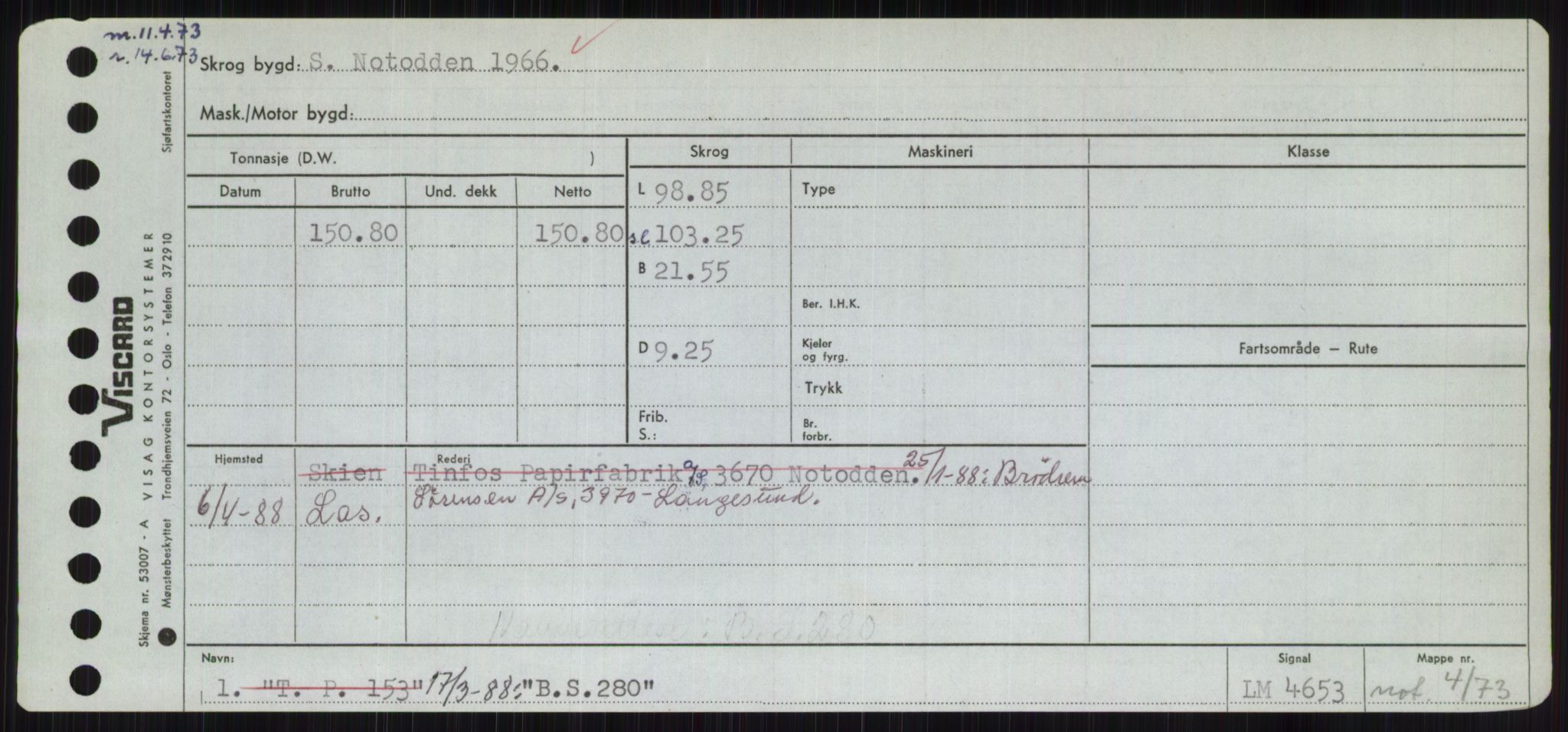 Sjøfartsdirektoratet med forløpere, Skipsmålingen, AV/RA-S-1627/H/Hc/L0001: Lektere, A-Y, p. 29