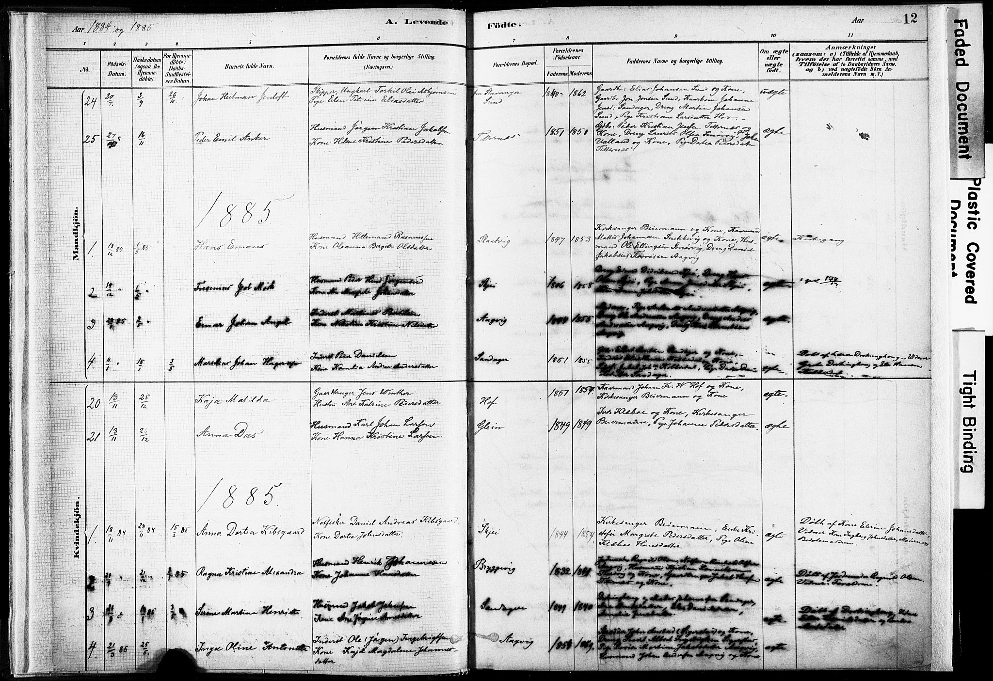 Ministerialprotokoller, klokkerbøker og fødselsregistre - Nordland, AV/SAT-A-1459/835/L0525: Parish register (official) no. 835A03I, 1881-1910, p. 12