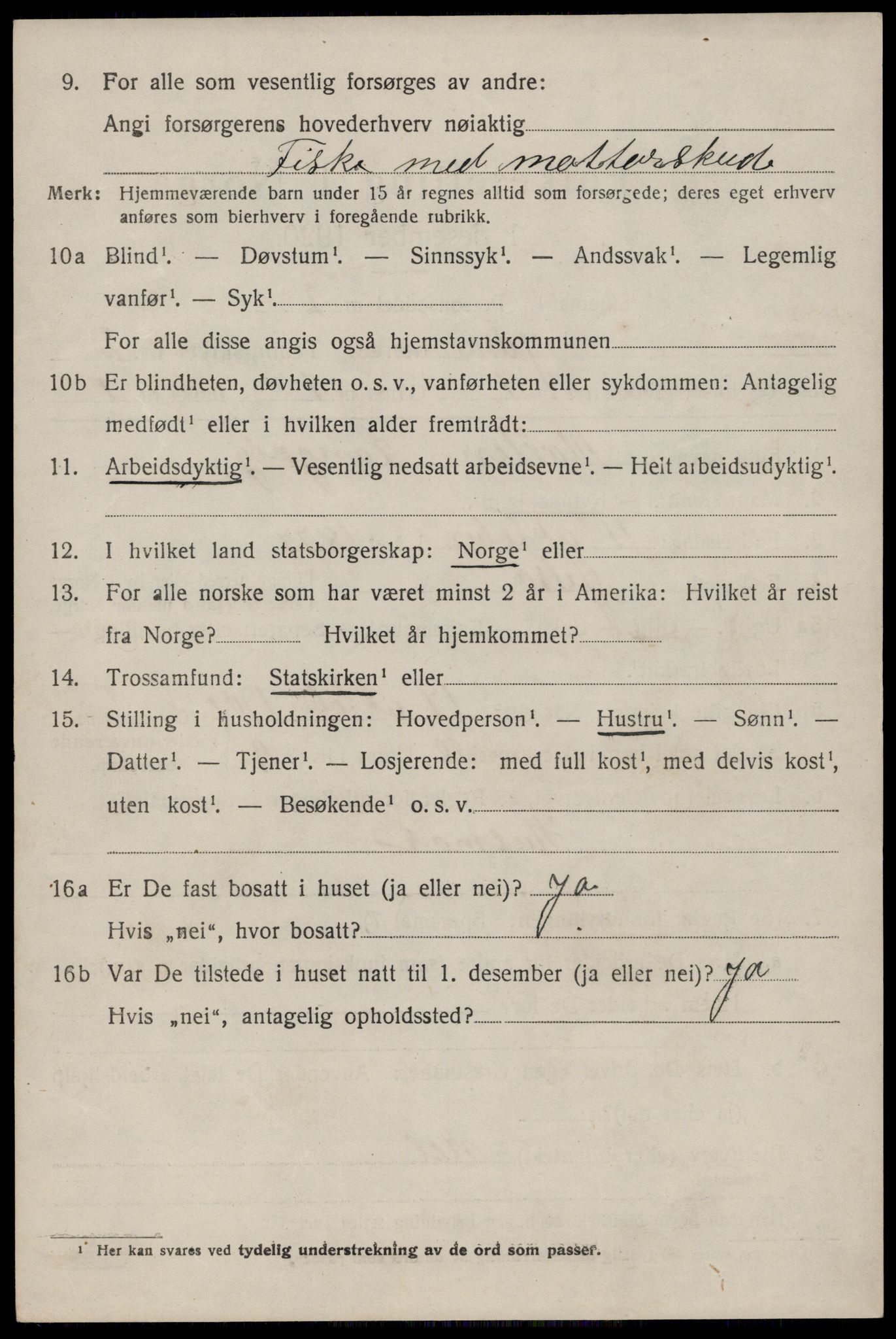 SAST, 1920 census for Jelsa, 1920, p. 821