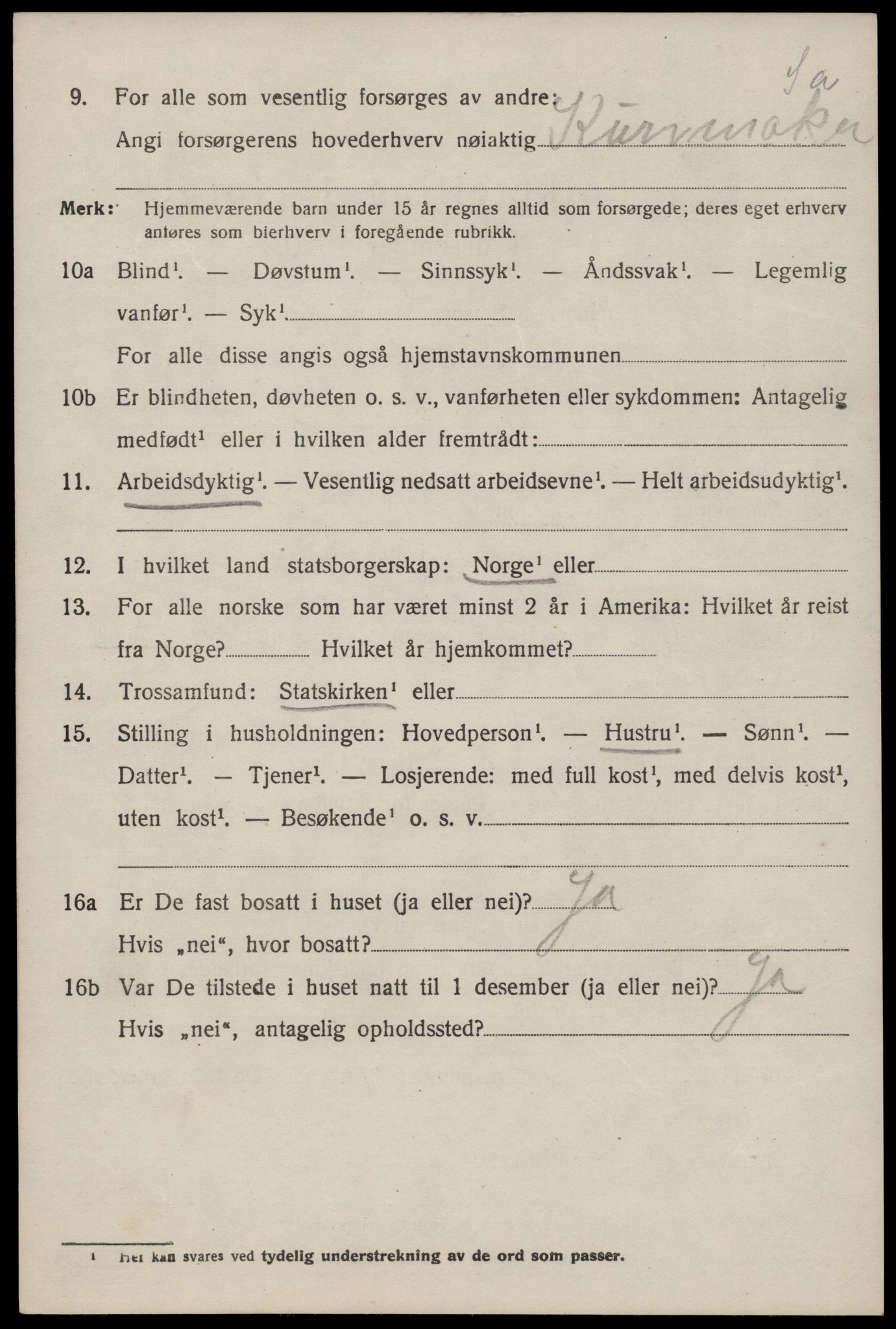 SAST, 1920 census for Hjelmeland, 1920, p. 3118