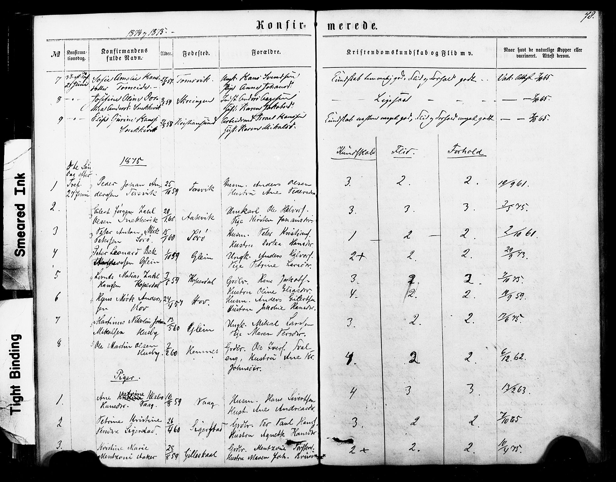 Ministerialprotokoller, klokkerbøker og fødselsregistre - Nordland, SAT/A-1459/835/L0524: Parish register (official) no. 835A02, 1865-1880, p. 78