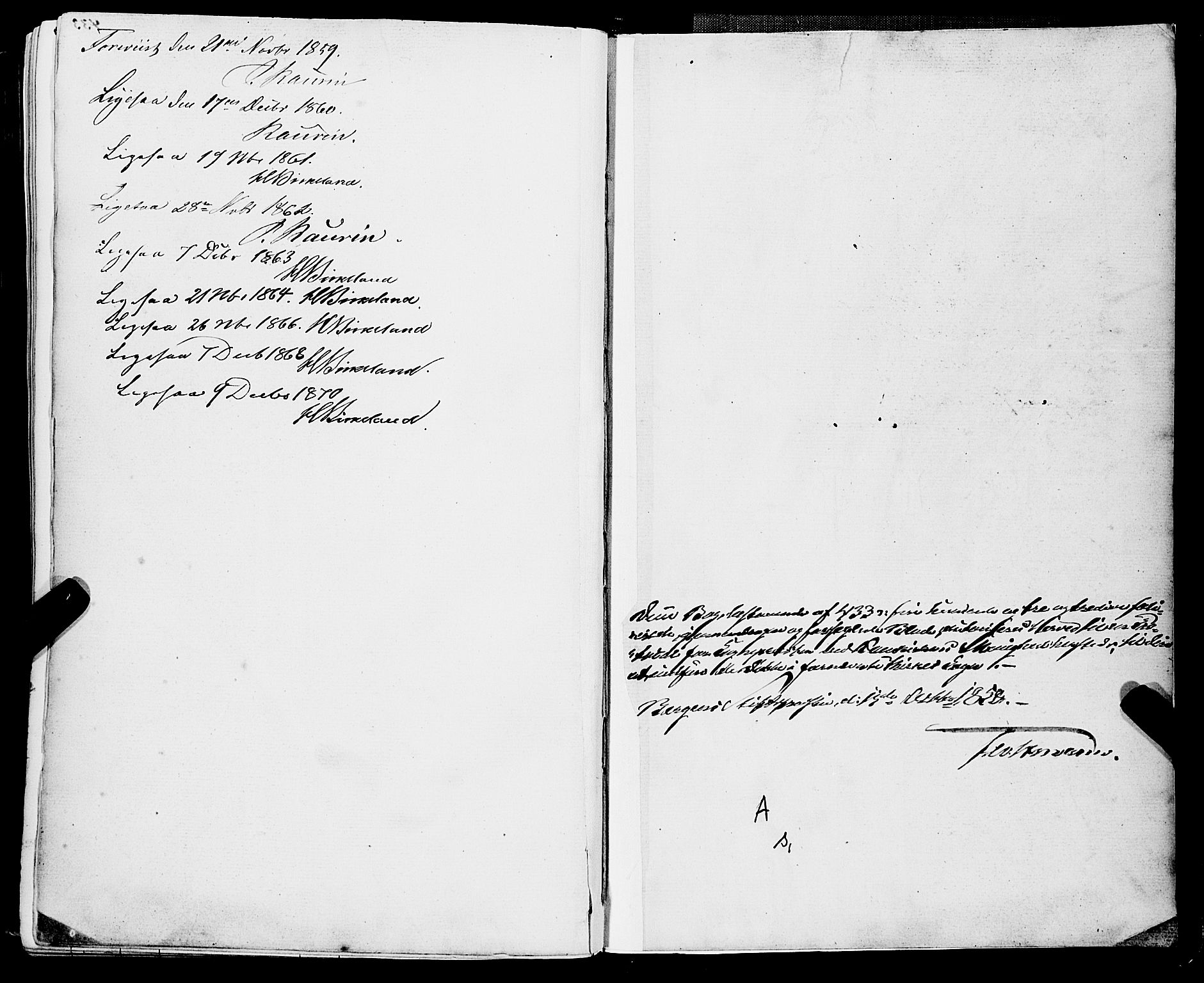 Domkirken sokneprestembete, SAB/A-74801/H/Haa/L0021: Parish register (official) no. B 4, 1859-1871