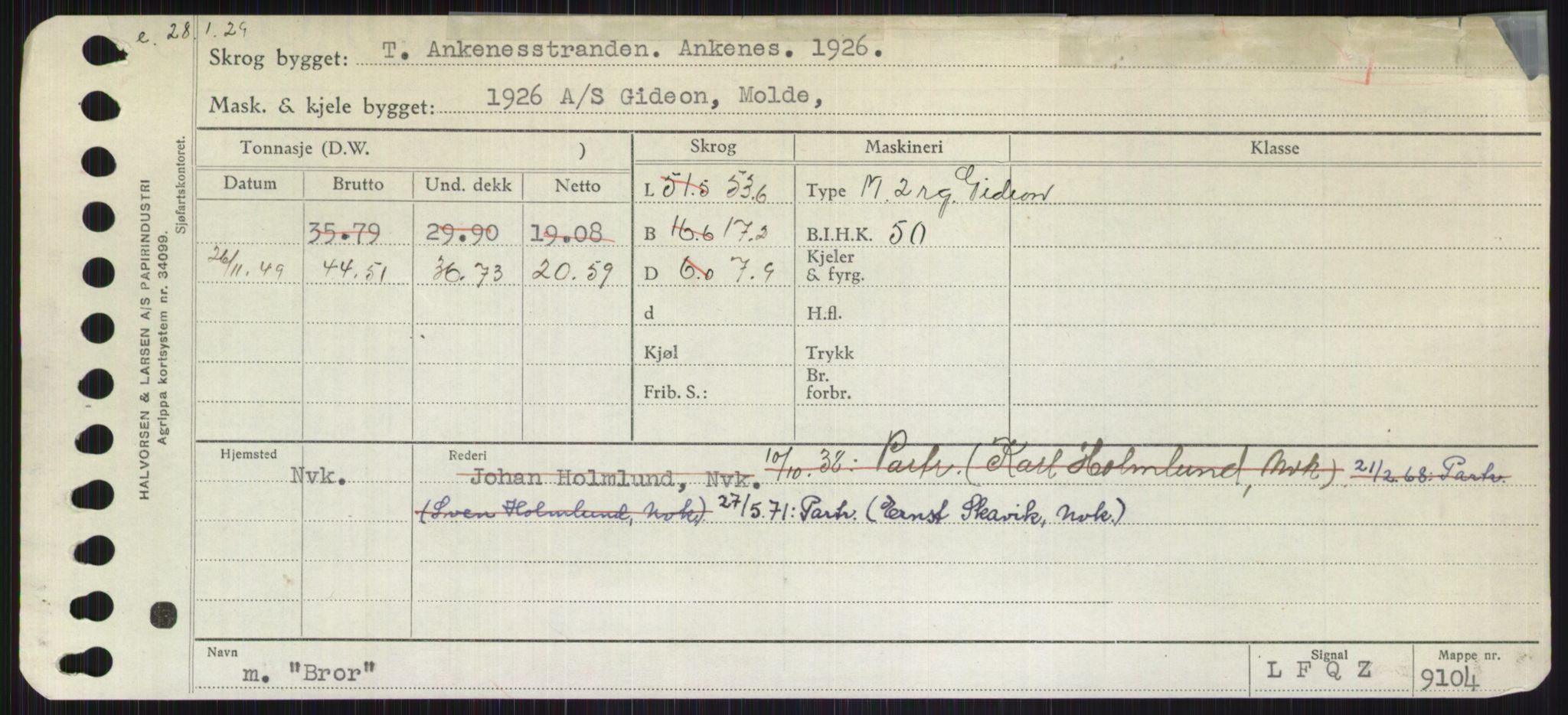 Sjøfartsdirektoratet med forløpere, Skipsmålingen, RA/S-1627/H/Ha/L0001/0002: Fartøy, A-Eig / Fartøy Bjør-Eig, p. 327