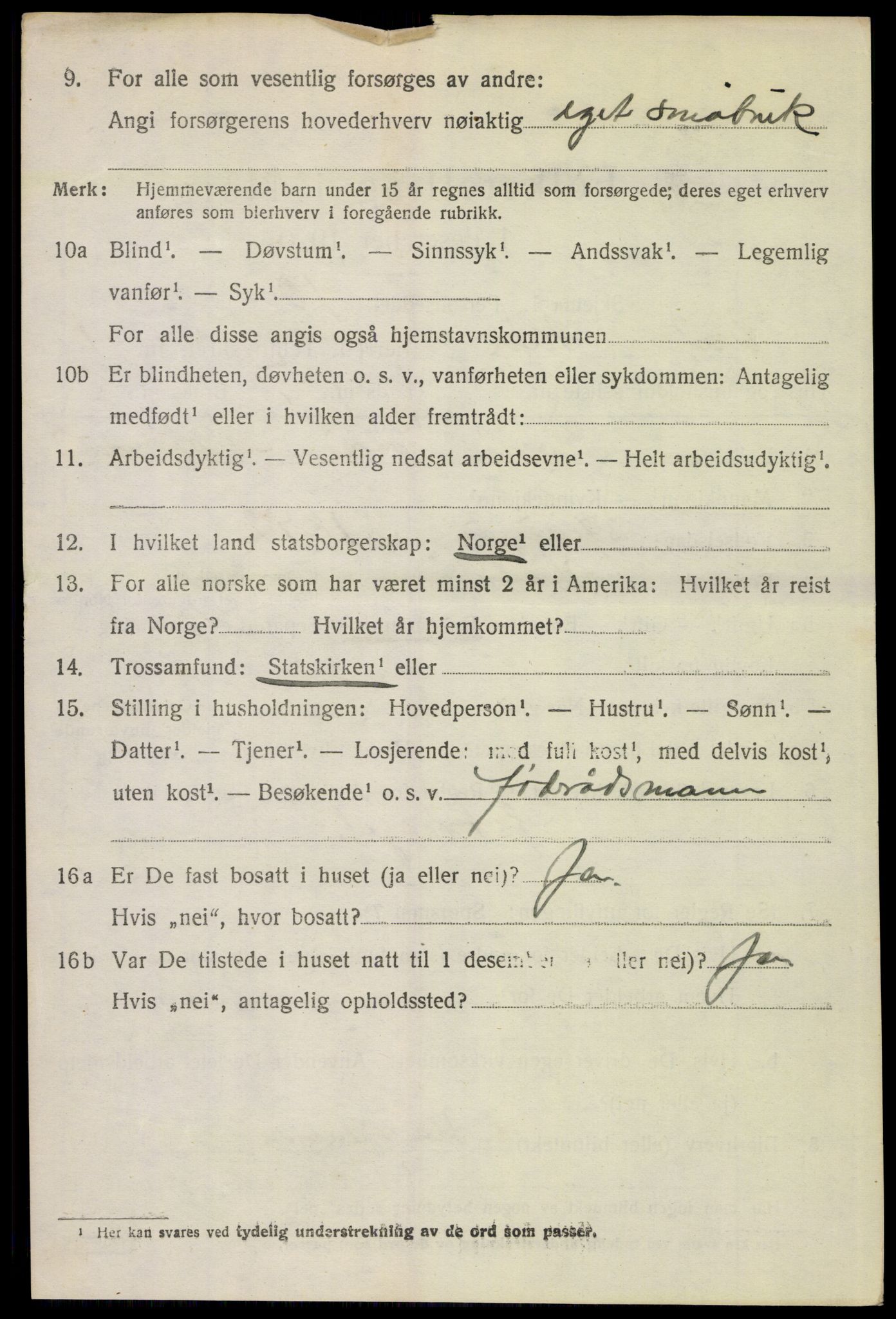 SAH, 1920 census for Våler (Hedmark), 1920, p. 1856