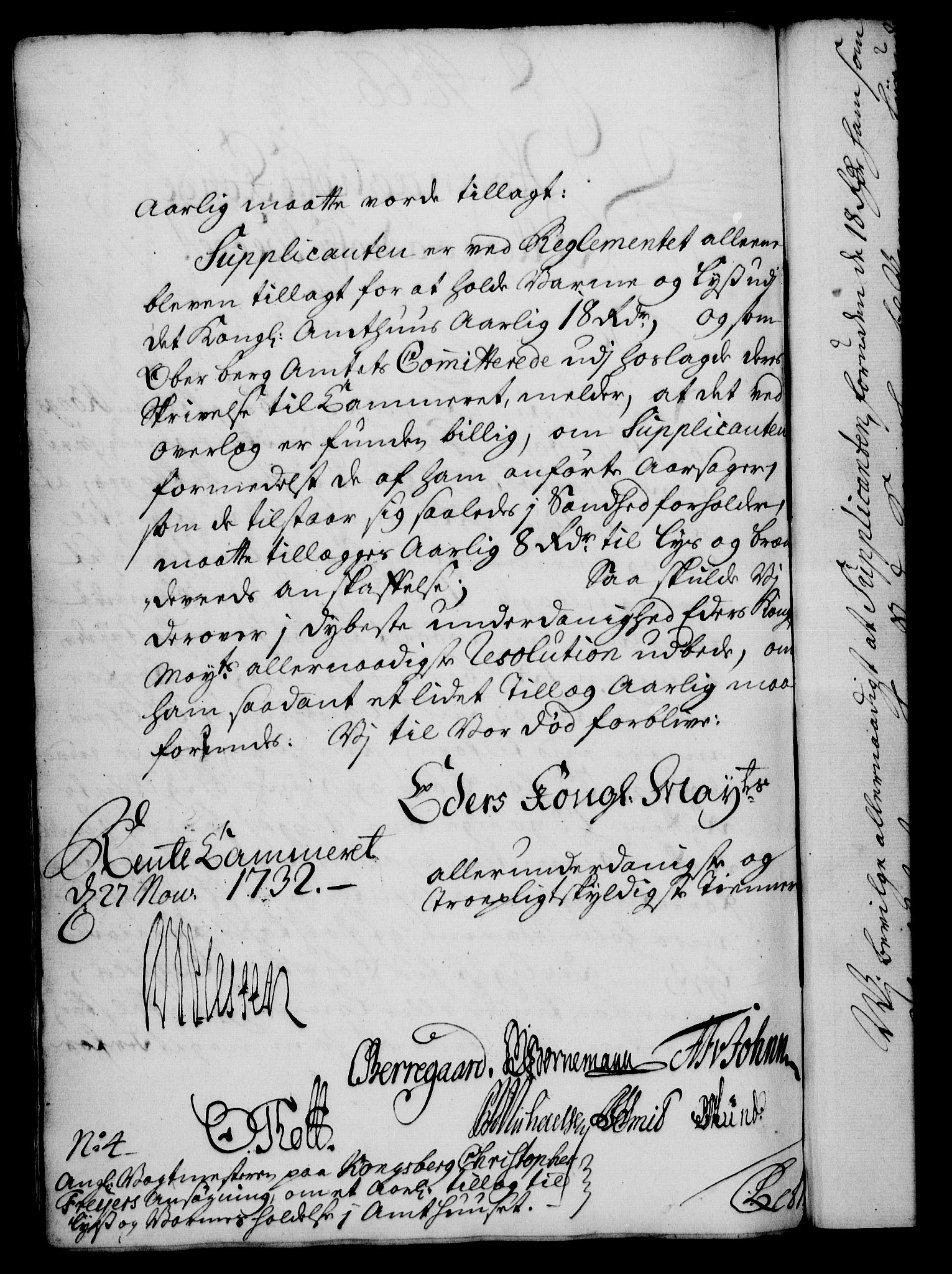 Rentekammeret, Kammerkanselliet, RA/EA-3111/G/Gf/Gfa/L0015: Norsk relasjons- og resolusjonsprotokoll (merket RK 52.15), 1732, p. 410