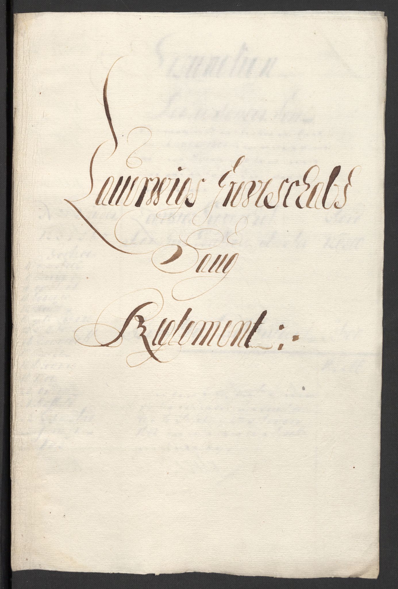 Rentekammeret inntil 1814, Reviderte regnskaper, Fogderegnskap, AV/RA-EA-4092/R33/L1975: Fogderegnskap Larvik grevskap, 1696-1697, p. 135