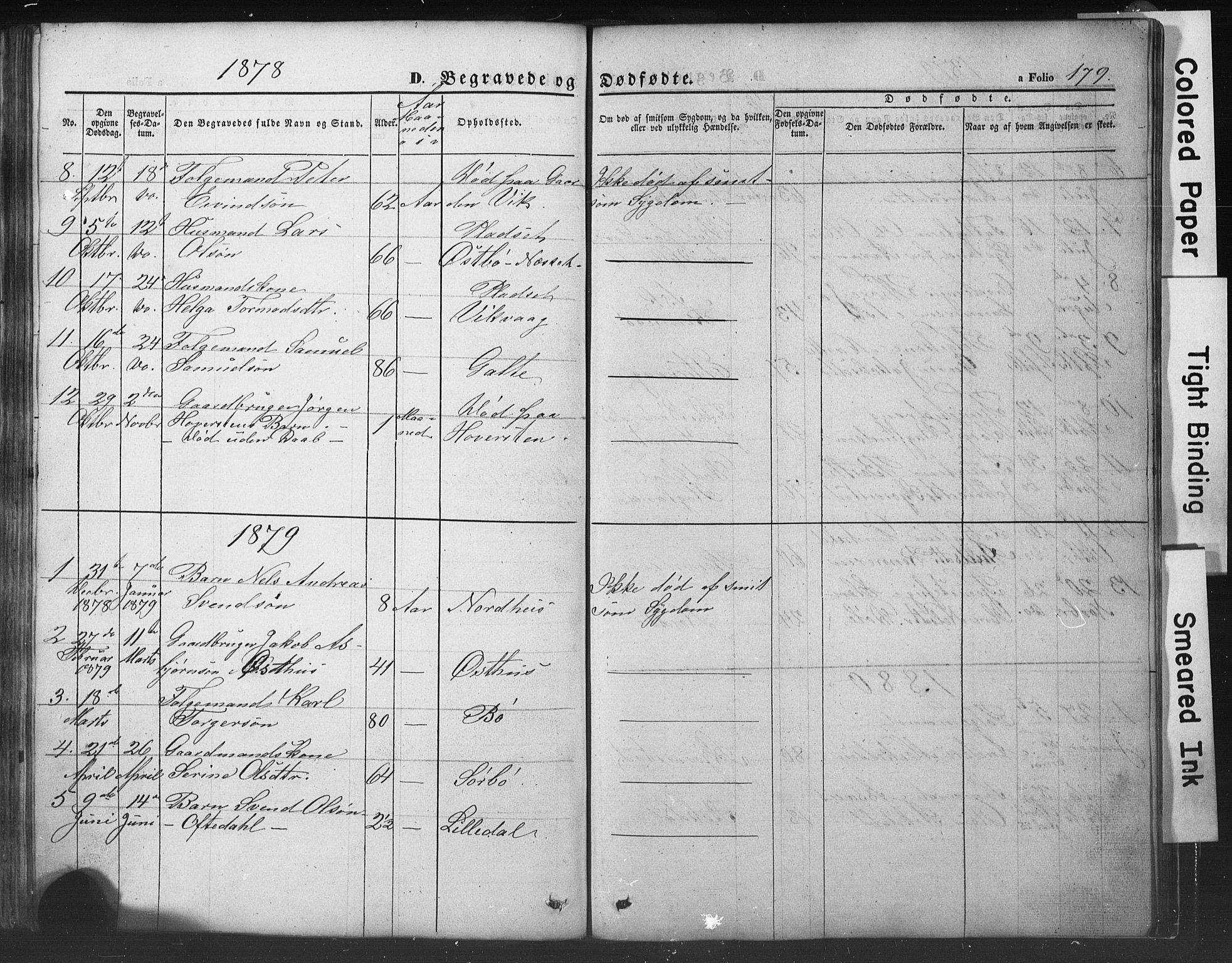Rennesøy sokneprestkontor, SAST/A -101827/H/Ha/Hab/L0002: Parish register (copy) no. B 2, 1852-1880, p. 179