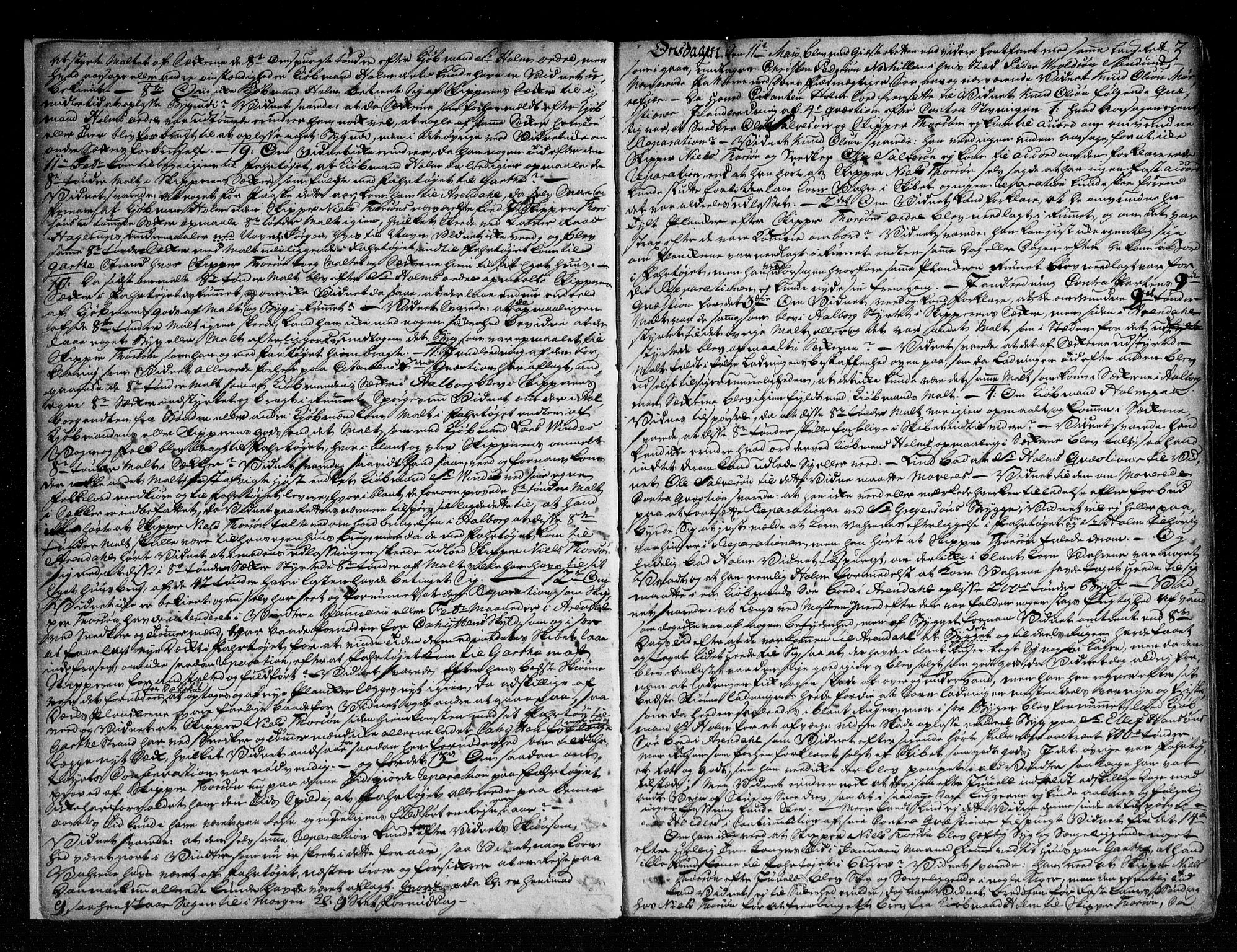 Nedenes sorenskriveri før 1824, SAK/1221-0007/F/Fa/L0034: Tingbok med register nr 29, 1774-1778, p. 2b-3a
