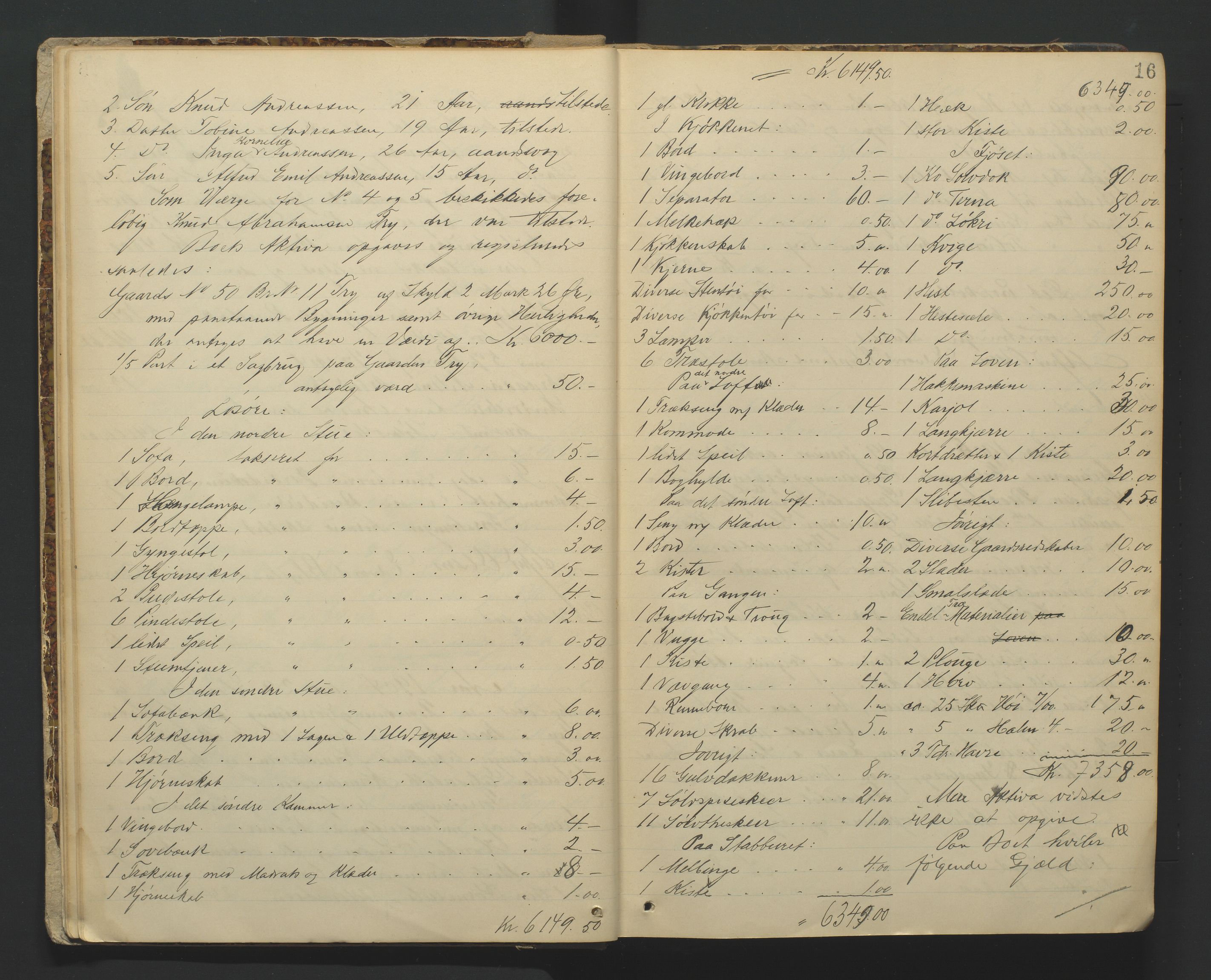 Torridal sorenskriveri, AV/SAK-1221-0012/H/Hc/L0012: Skifteregistreringsprotokoll Søgne og Greipstad lensmannsdistrikt nr. 2, 1903-1918, p. 16