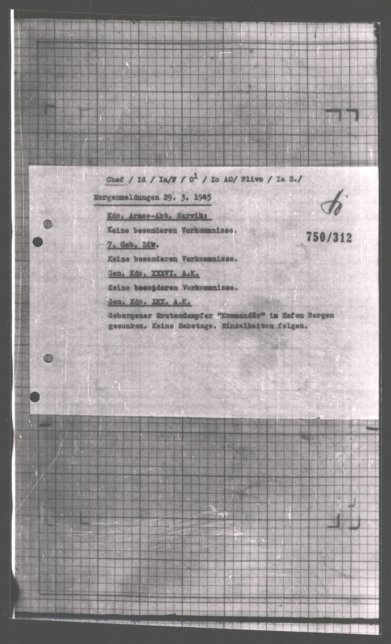 Forsvarets Overkommando. 2 kontor. Arkiv 11.4. Spredte tyske arkivsaker, AV/RA-RAFA-7031/D/Dar/Dara/L0008: Krigsdagbøker for 20. Gebirgs-Armee-Oberkommando (AOK 20), 1945, p. 752