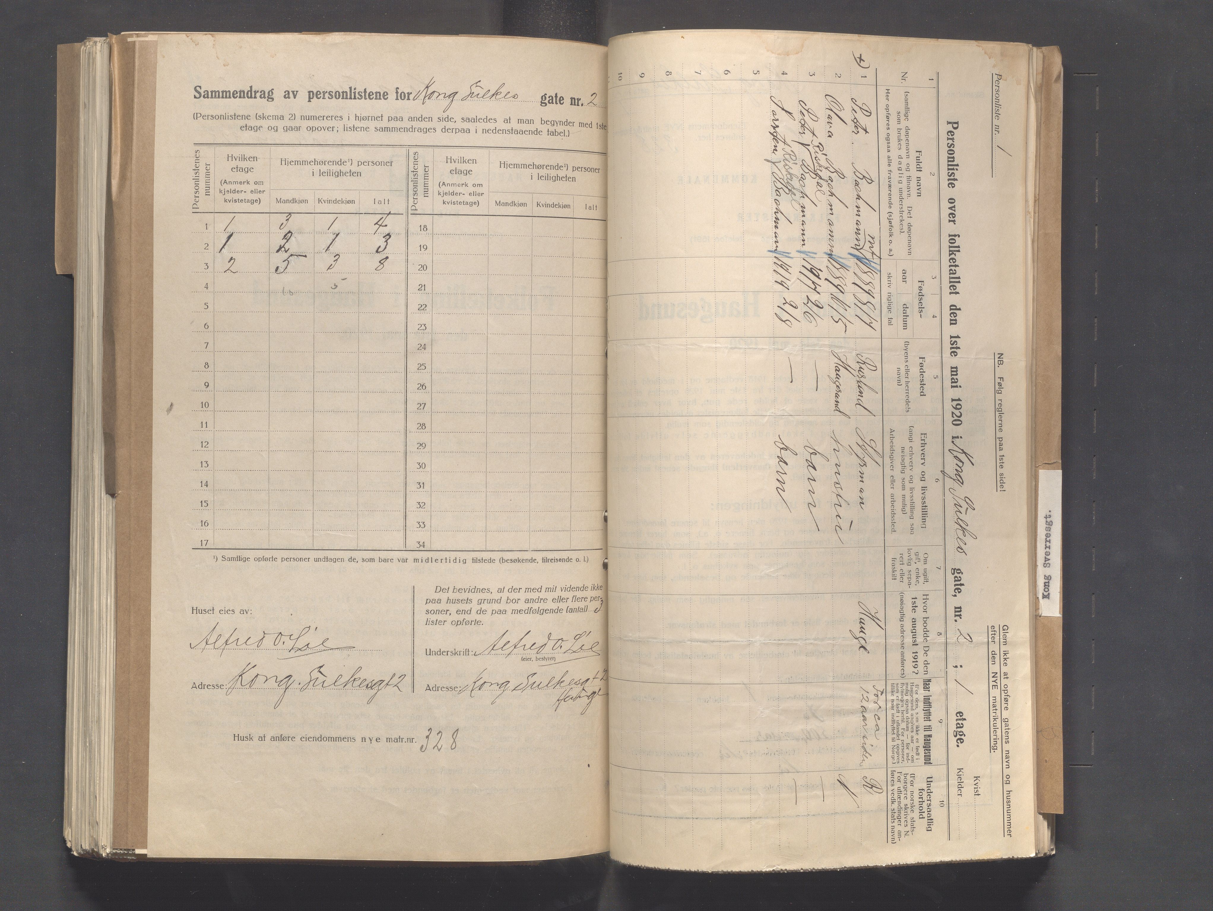 IKAR, Local census 1.5.1920 for Haugesund, 1920, p. 2771