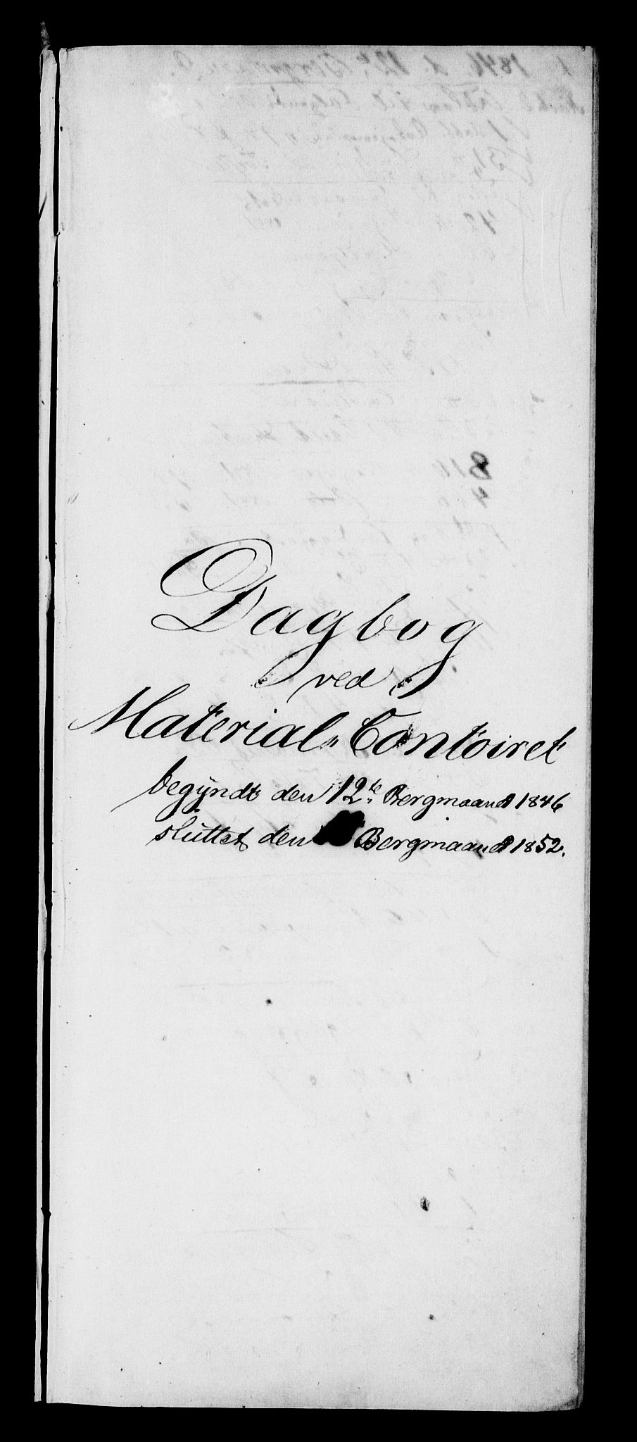 Modums Blaafarveværk, AV/RA-PA-0157/G/Gd/Gdb/L0203: Annotations Bog, Dagbok over inn- og utgående materiale, 1846-1852, p. 2