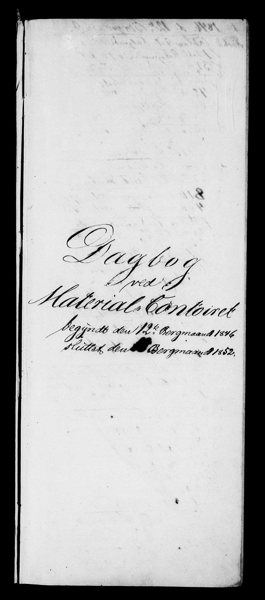 Modums Blaafarveværk, RA/PA-0157/G/Gd/Gdb/L0203: Annotations Bog, Dagbok over inn- og utgående materiale, 1846-1852, p. 2