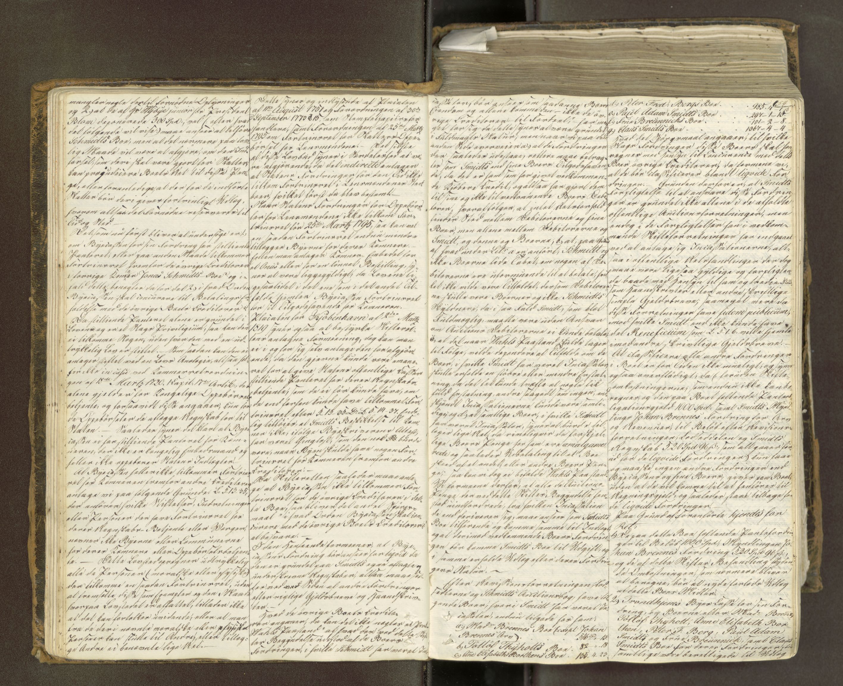 Trondheim byfogd, AV/SAT-A-0003/1/3/3B/L0001: Skiftebehandlingsprotokoll (u/ register) U, 1816-1828, p. 54