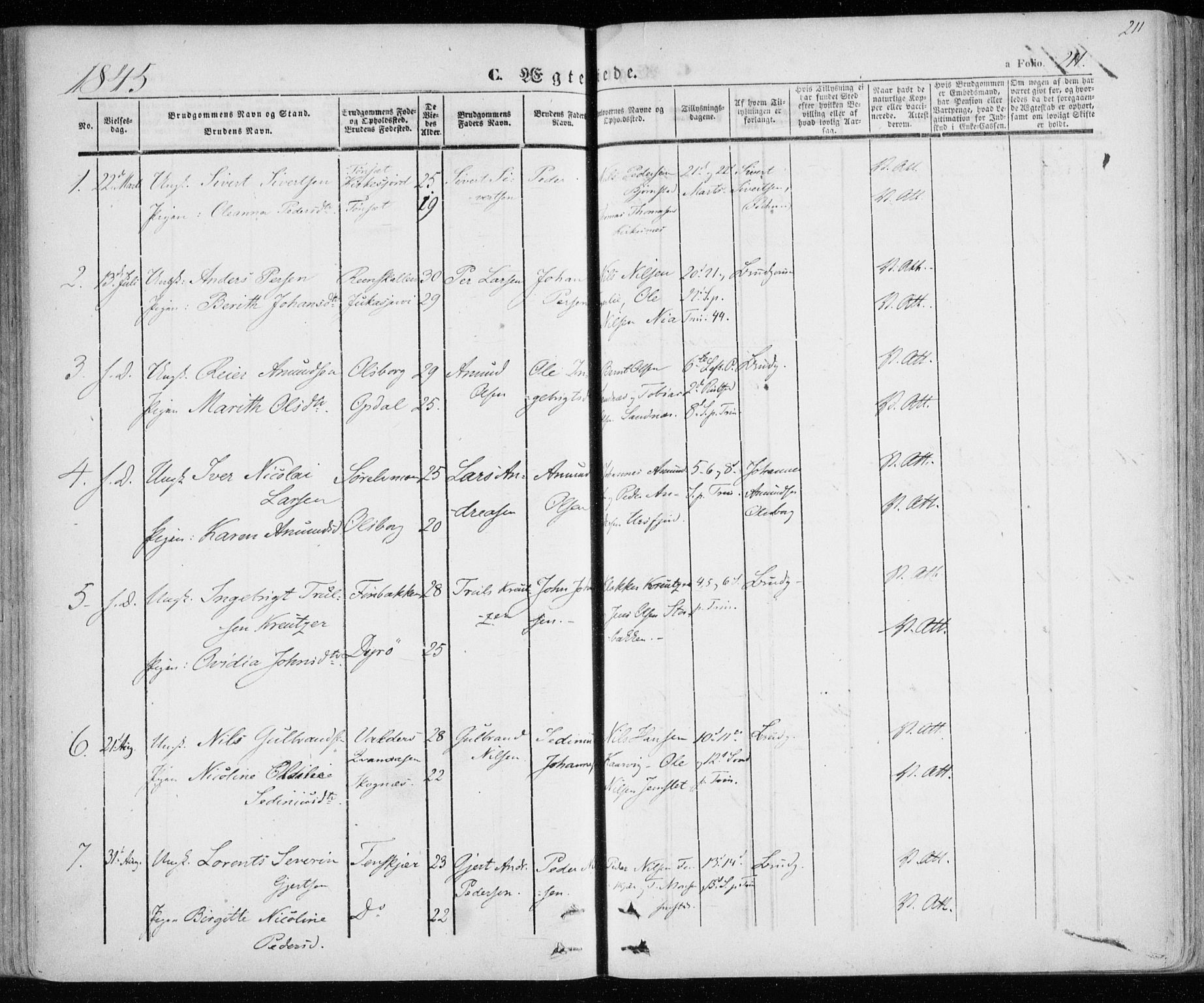 Lenvik sokneprestembete, AV/SATØ-S-1310/H/Ha/Haa/L0006kirke: Parish register (official) no. 6, 1845-1854, p. 211