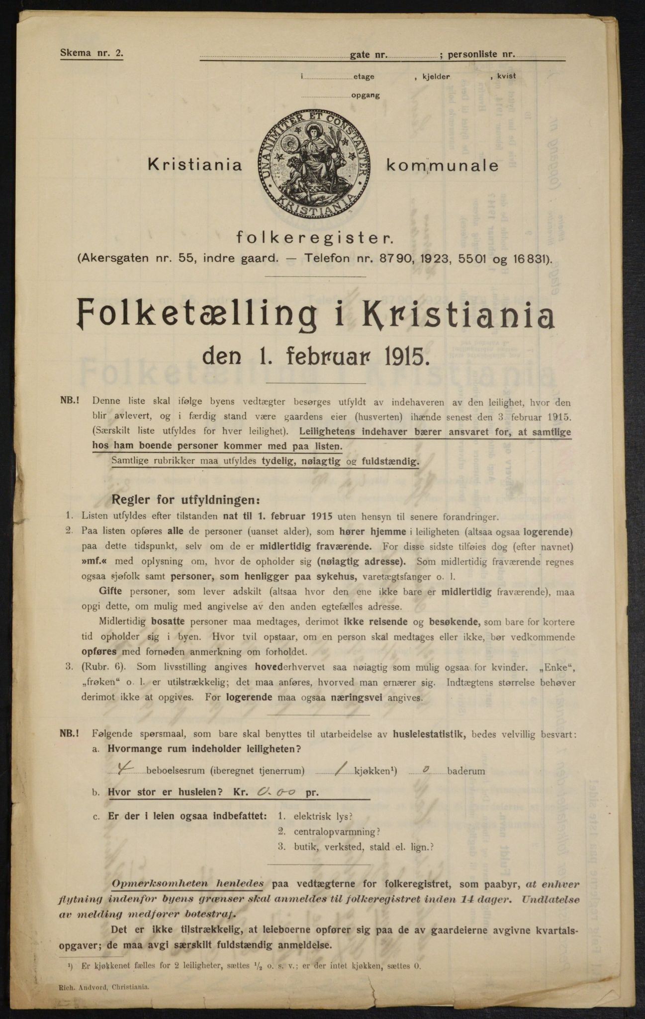 OBA, Municipal Census 1915 for Kristiania, 1915, p. 47265