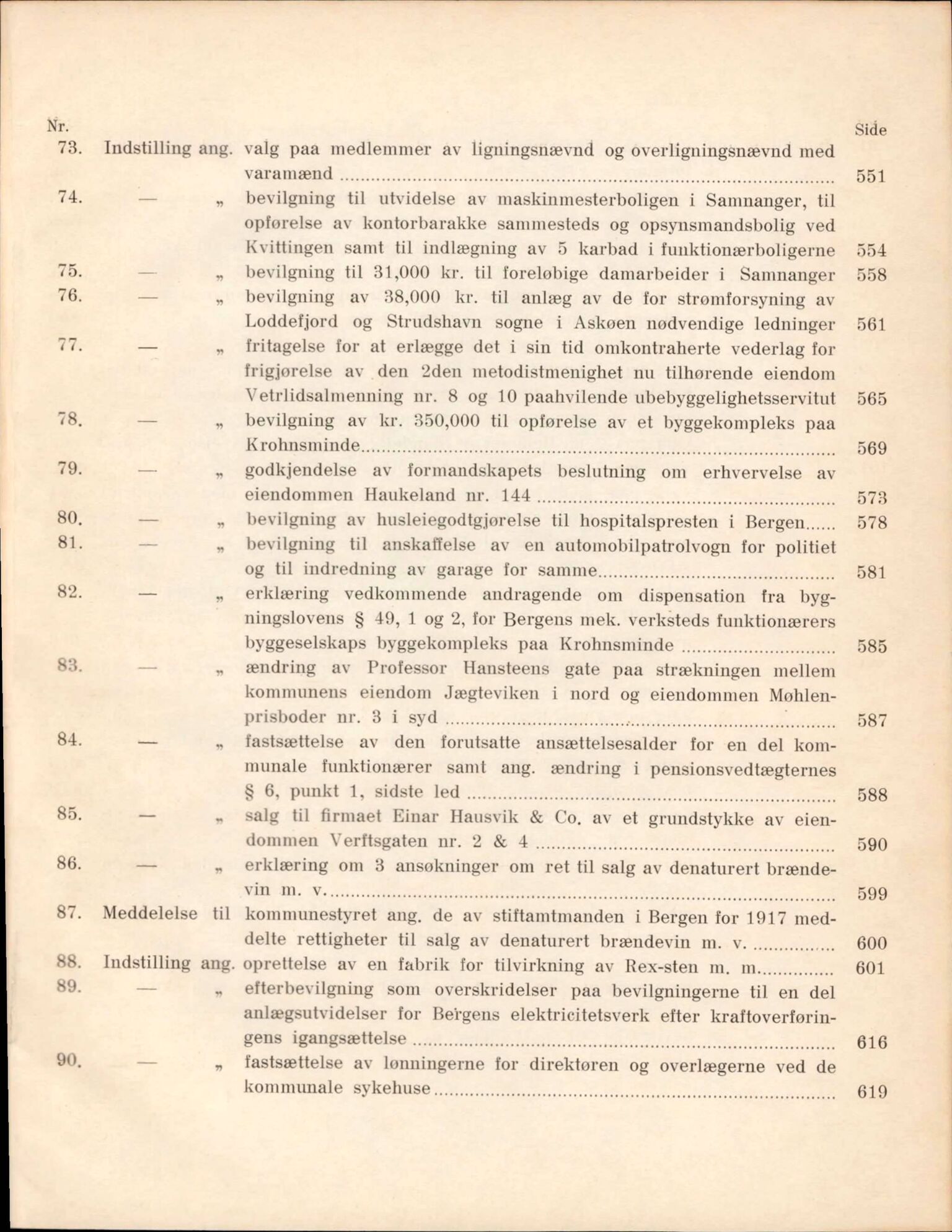 Bergen kommune. Formannskapet, BBA/A-0003/Ad/L0094: Bergens Kommuneforhandlinger, bind I, 1916-1917